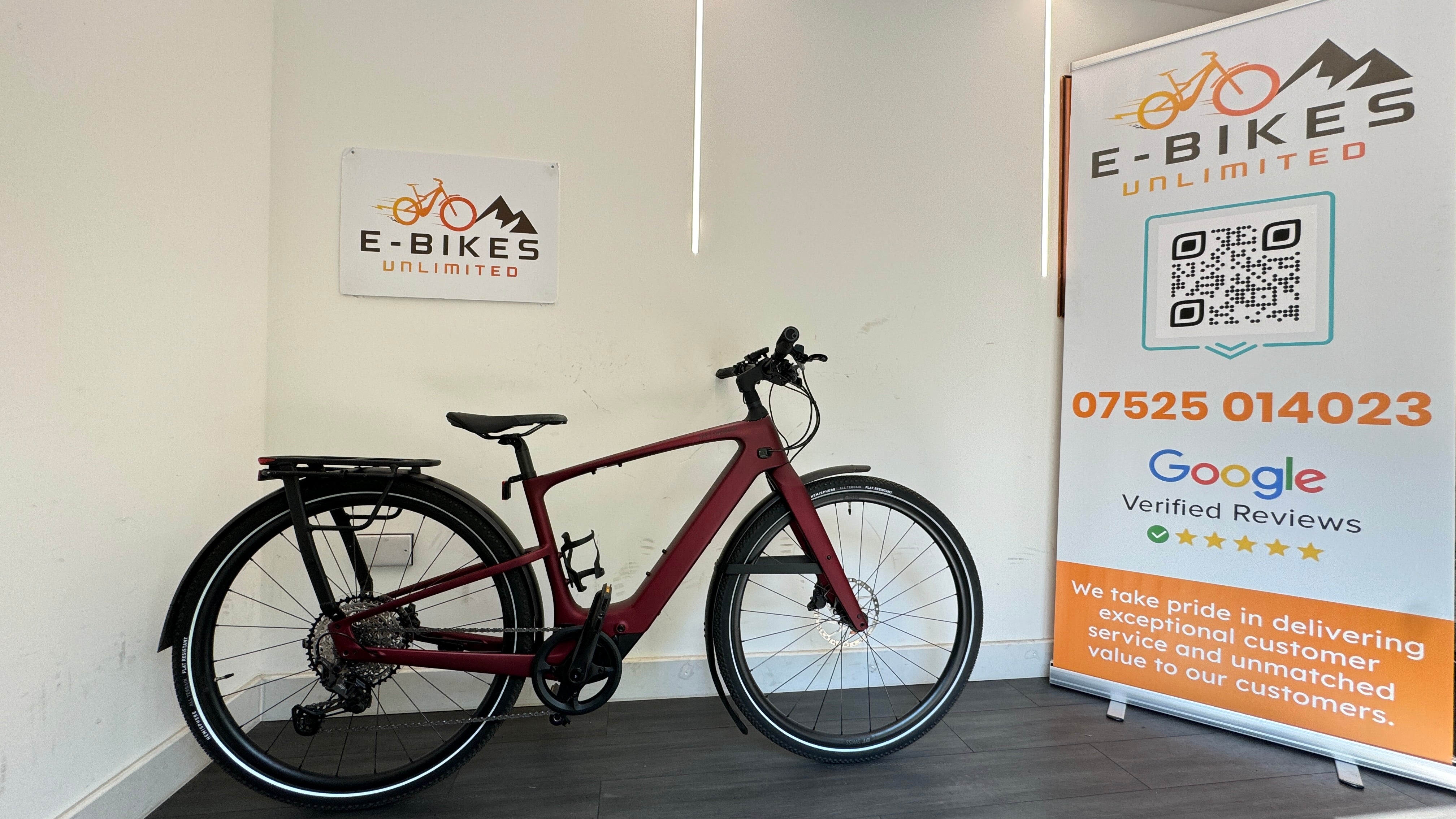 2025 Specialized Turbo Vado SL 2 6.0 MEDIUM EQ Carbon Electric bike Only 330 mi