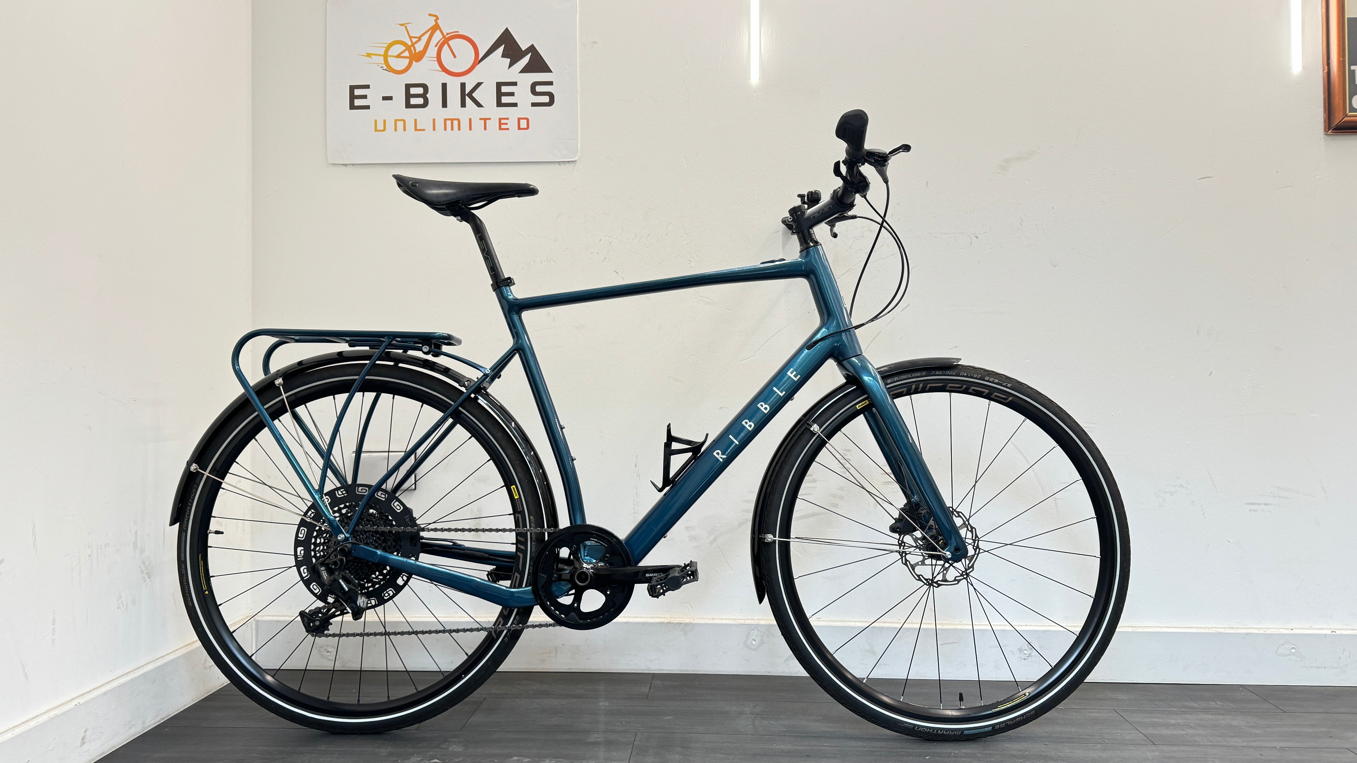 Ribble Hybrid AL e - EXTRA LARGE Petrol Blue SRAM NX Mahle system NEW BATTERY FITTED WARRANTY