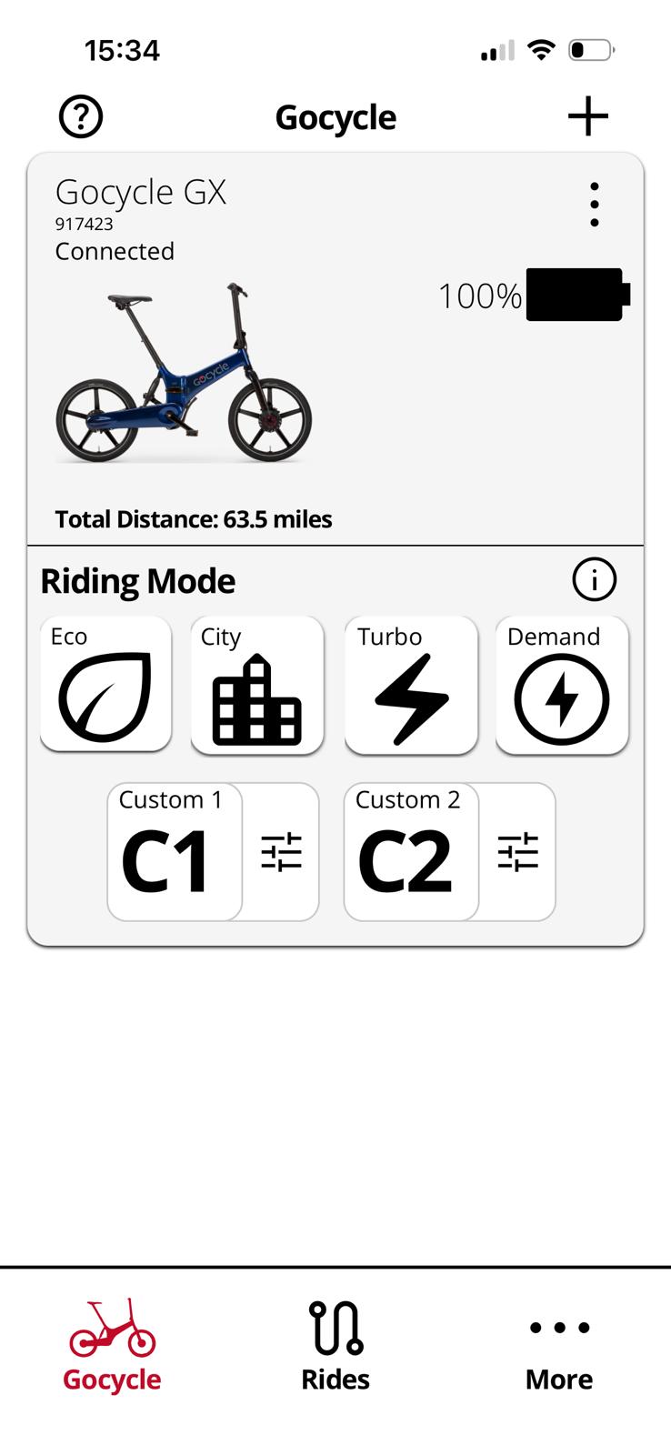 Gocycle GX Folding Electric Bike ONLY 63 miles Folding Electric Bike Ebike Excellent Condition