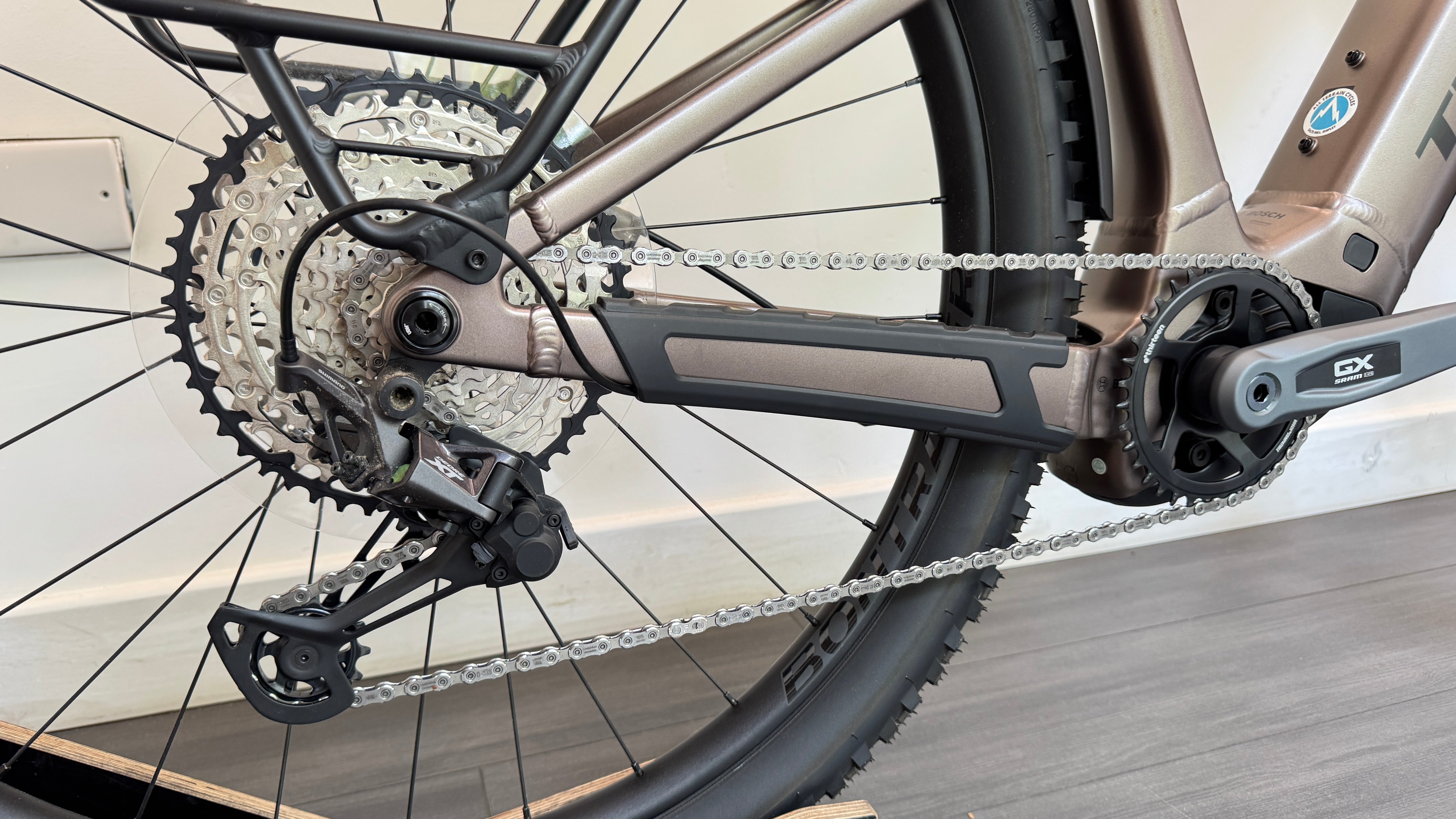 2025 TREK Powerfly+ 8 Gen 5 800Wh Electric Mountain Bike Bosch Gen 5 120Nm in Satin Lunar Silver and Bronze