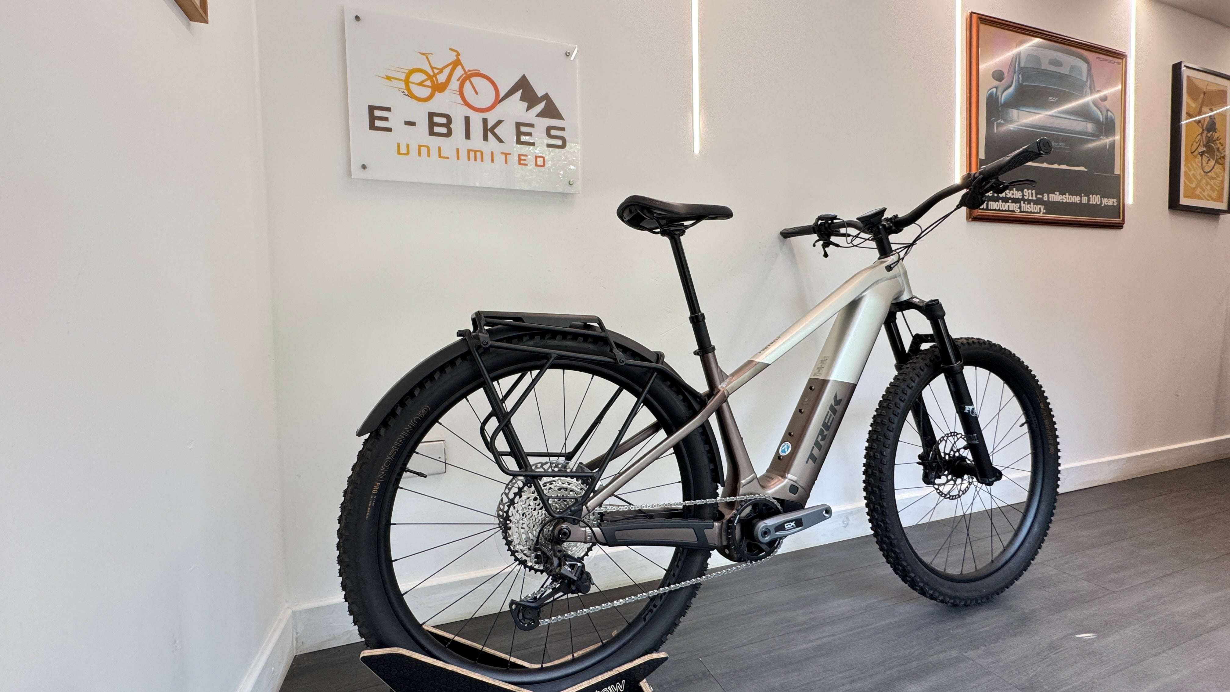 2025 TREK Powerfly+ 8 Gen 5 800Wh Electric Mountain Bike Bosch Gen 5 120Nm in Satin Lunar Silver and Bronze