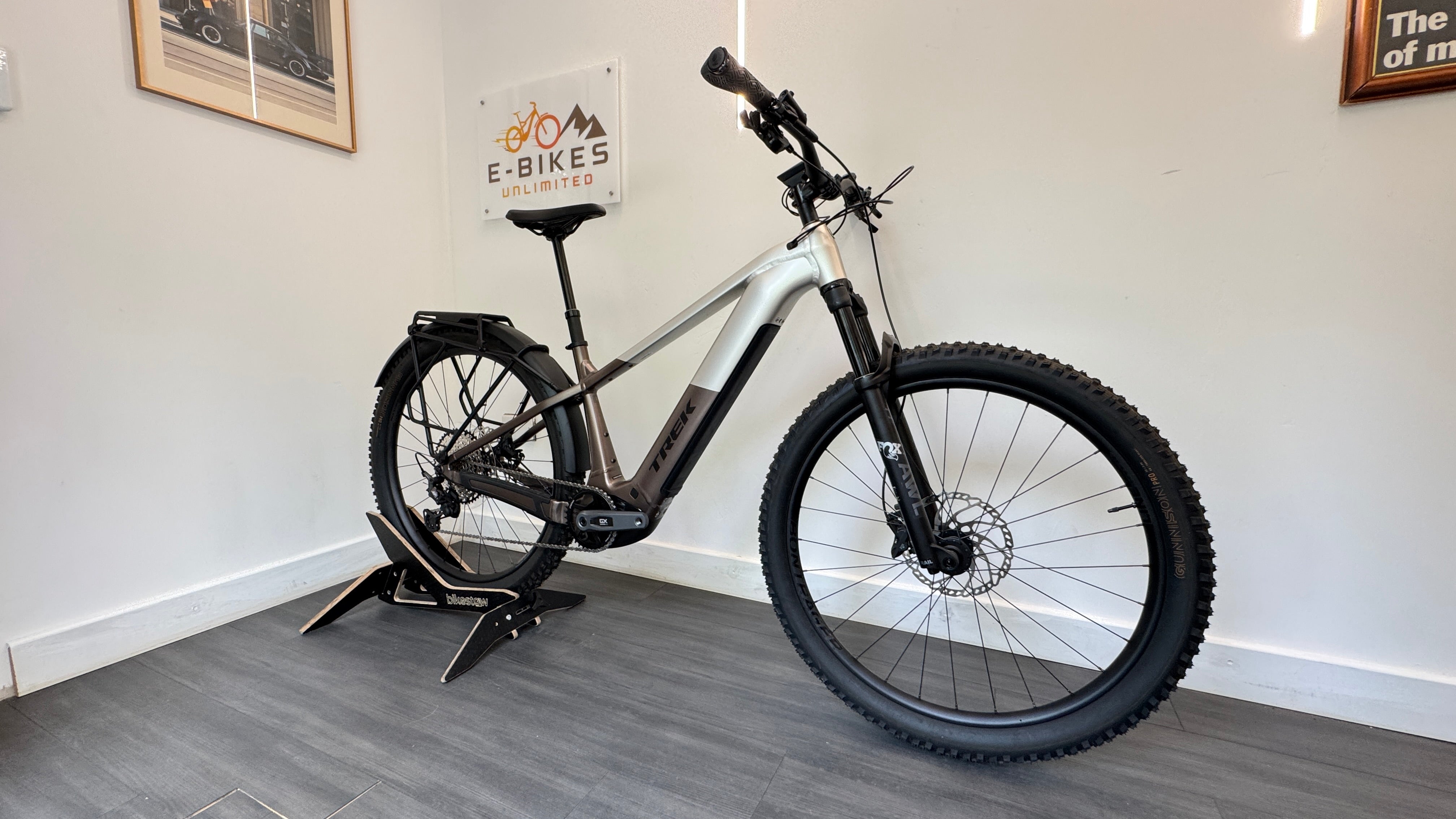 2025 TREK Powerfly+ 8 Gen 5 800Wh Electric Mountain Bike Bosch Gen 5 120Nm in Satin Lunar Silver and Bronze