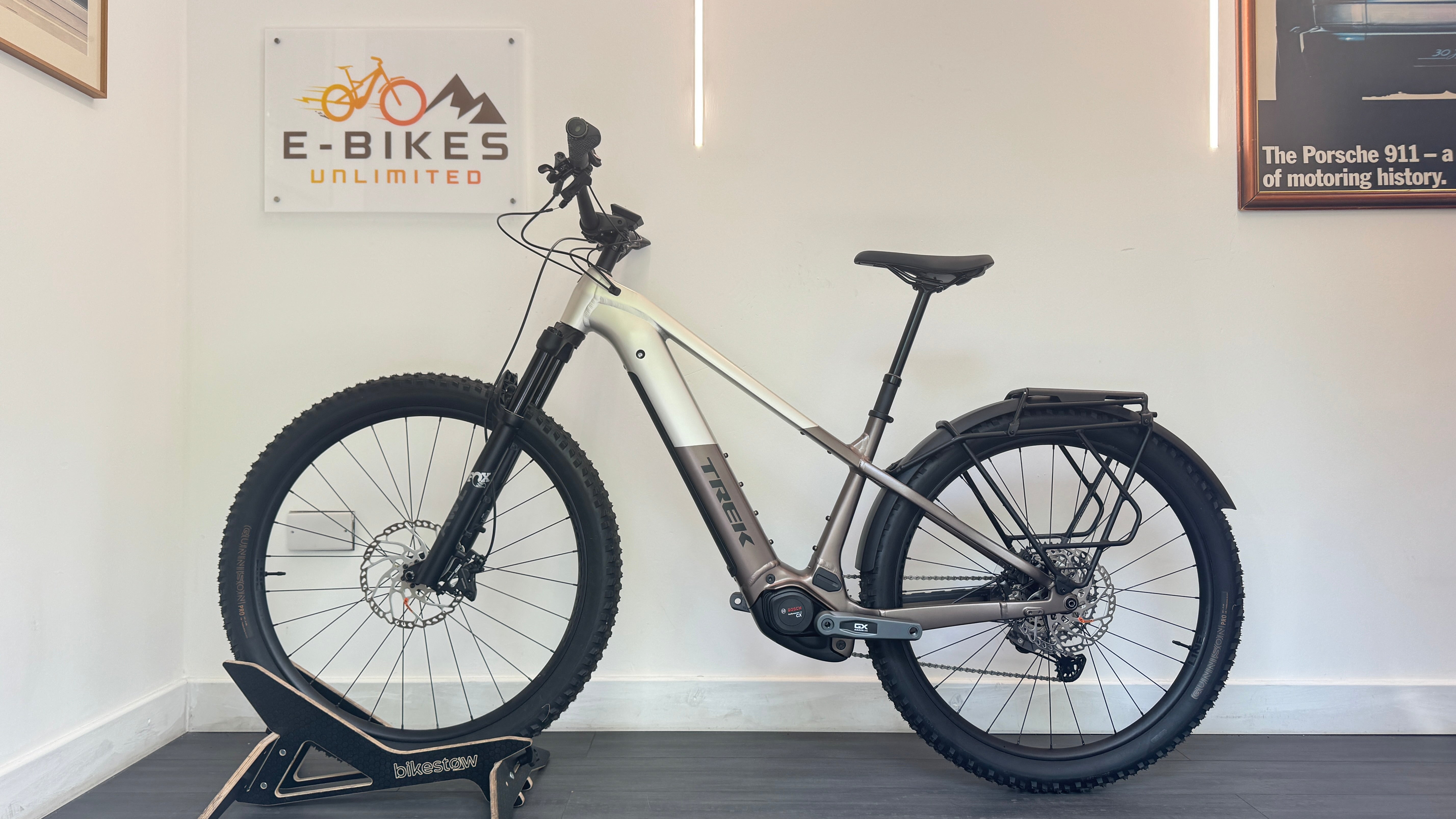 2025 TREK Powerfly+ 8 Gen 5 800Wh Electric Mountain Bike Bosch Gen 5 120Nm in Satin Lunar Silver and Bronze