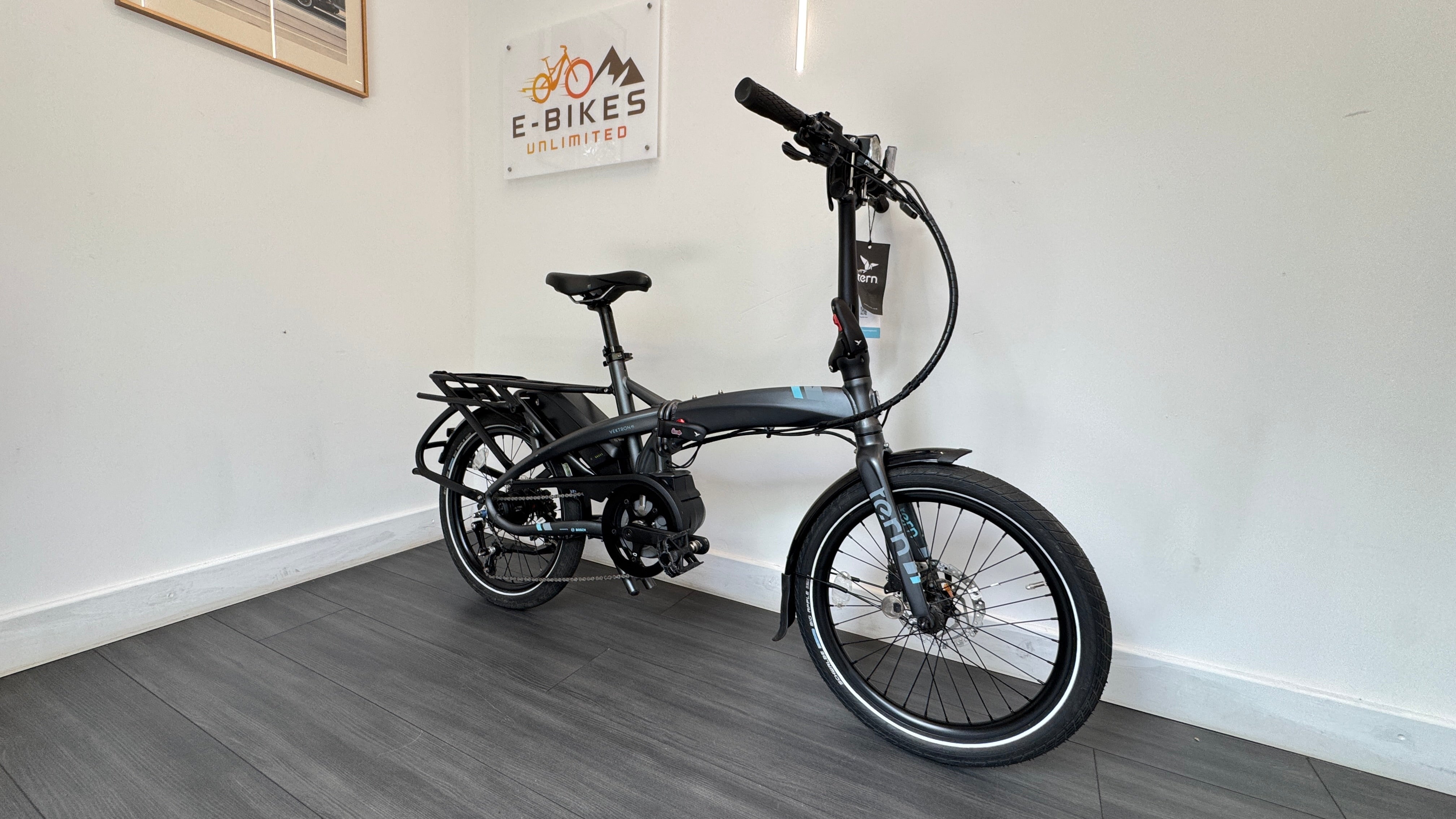 Tern Vektron P7i Electric Folding Bike Matte Gunmetal Grey RRP £2995 Bike Ebike