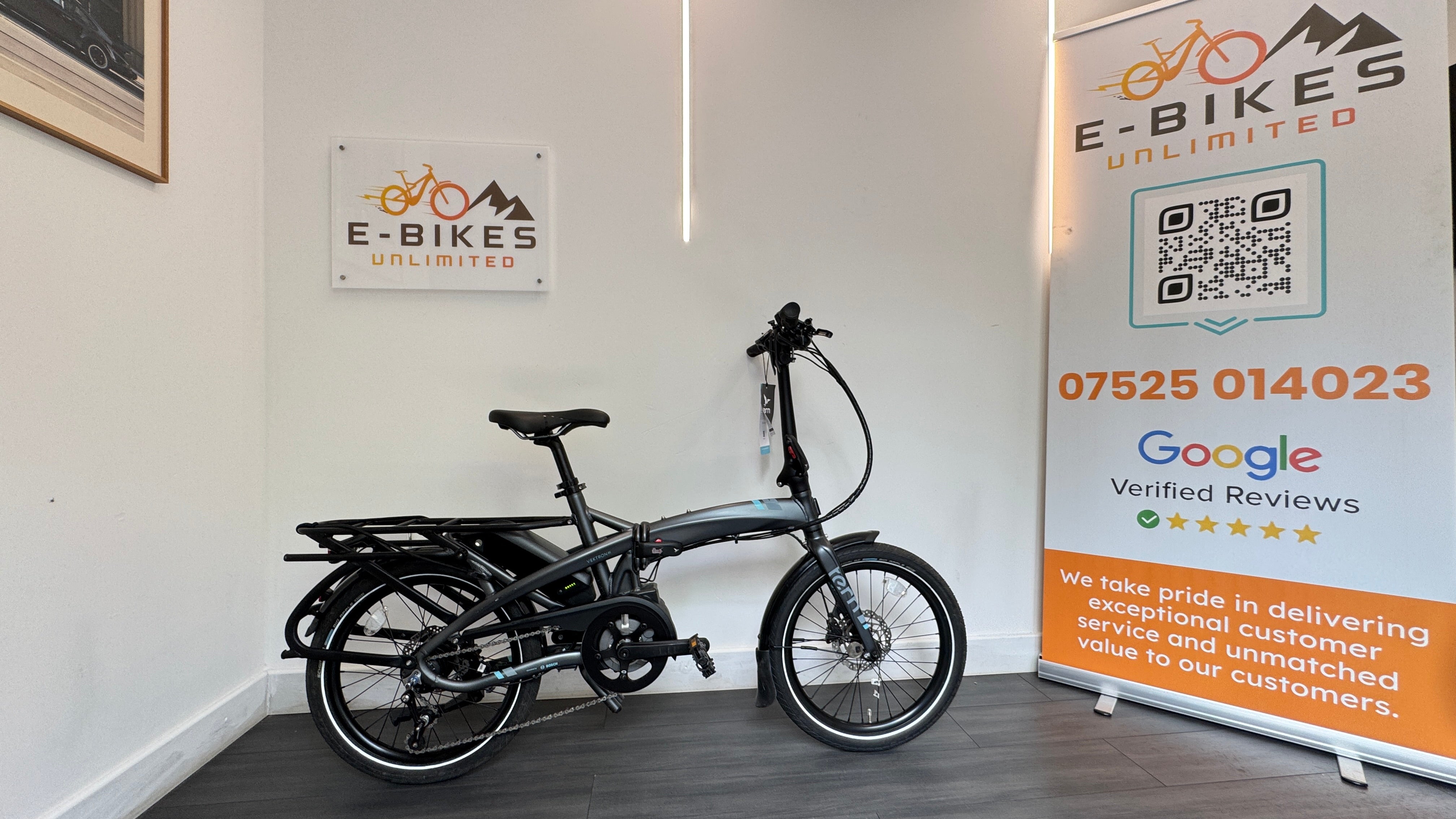 Tern Vektron P7i Electric Folding Bike Matte Gunmetal Grey RRP £2995 Bike Ebike