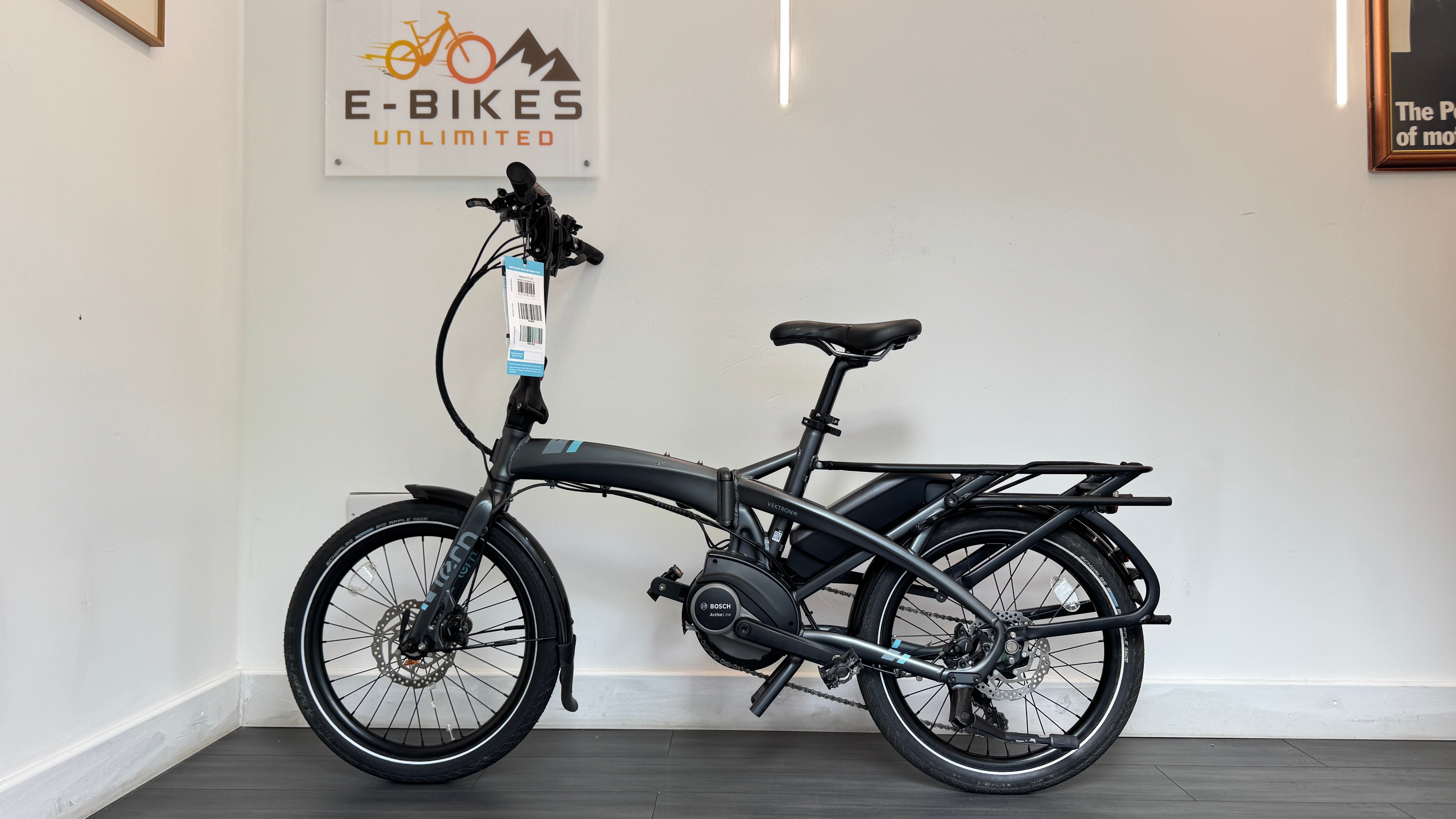 Tern Vektron P7i Electric Folding Bike Matte Gunmetal Grey RRP £2995 Bike Ebike