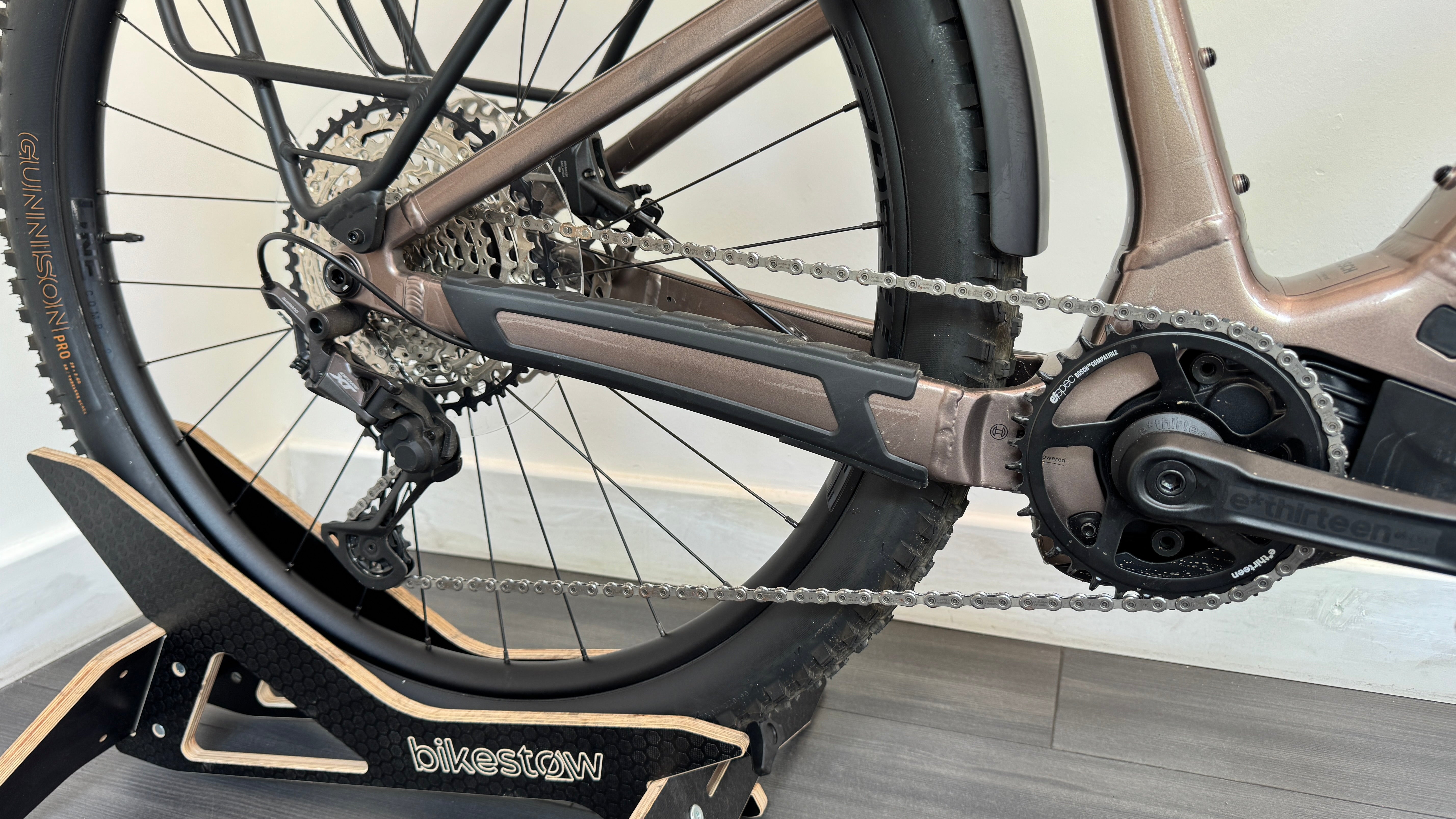 2025 TREK Powerfly+ 8 Gen 5 LARGE 800Wh Purion 400 Electric Mountain Bike Bosch 120Nm in Satin Lunar Silver and Bronze