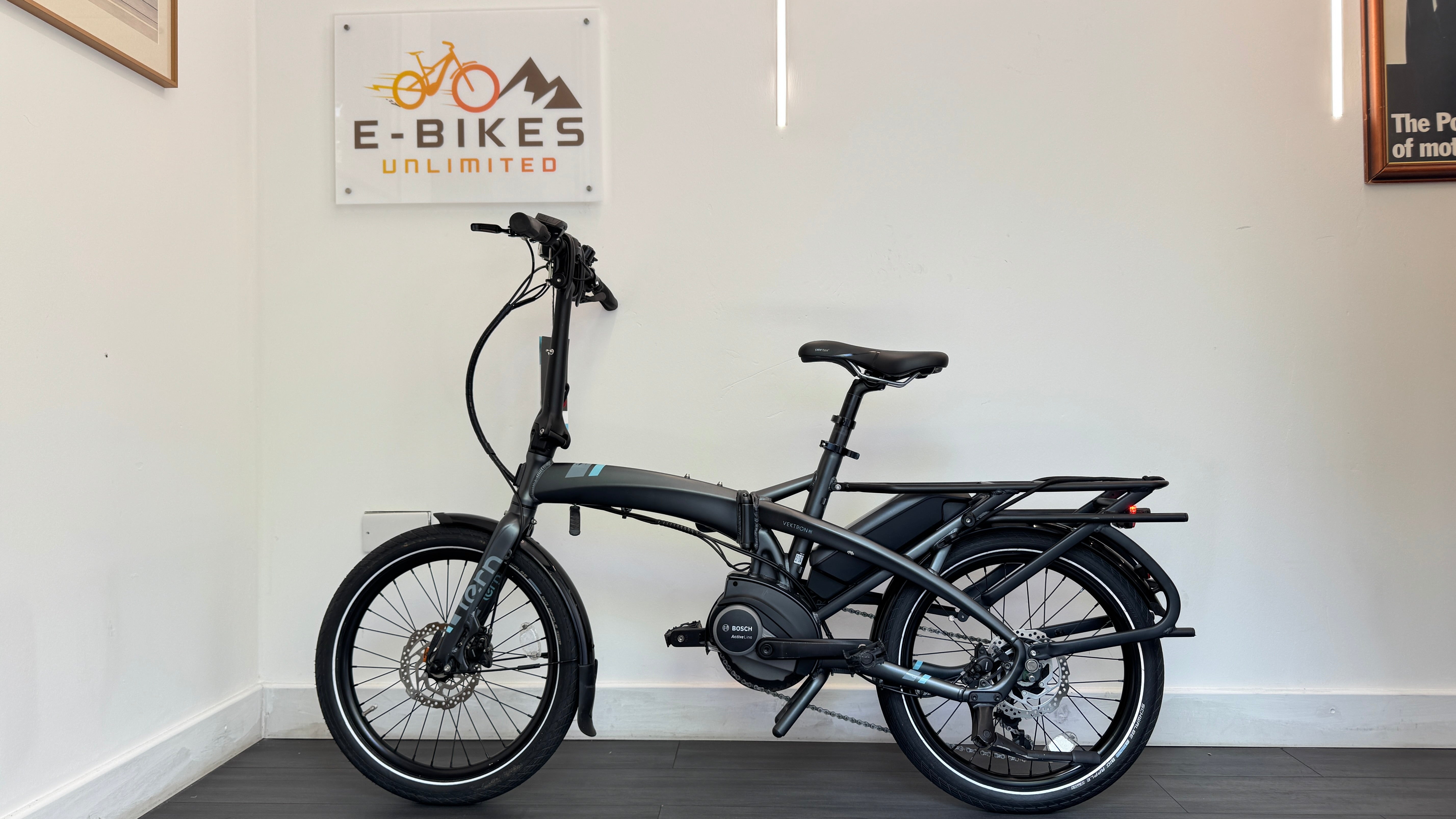 Tern Vektron P7i Electric Folding Bike Matte Gunmetal Grey RRP £2995 Bike Ebike