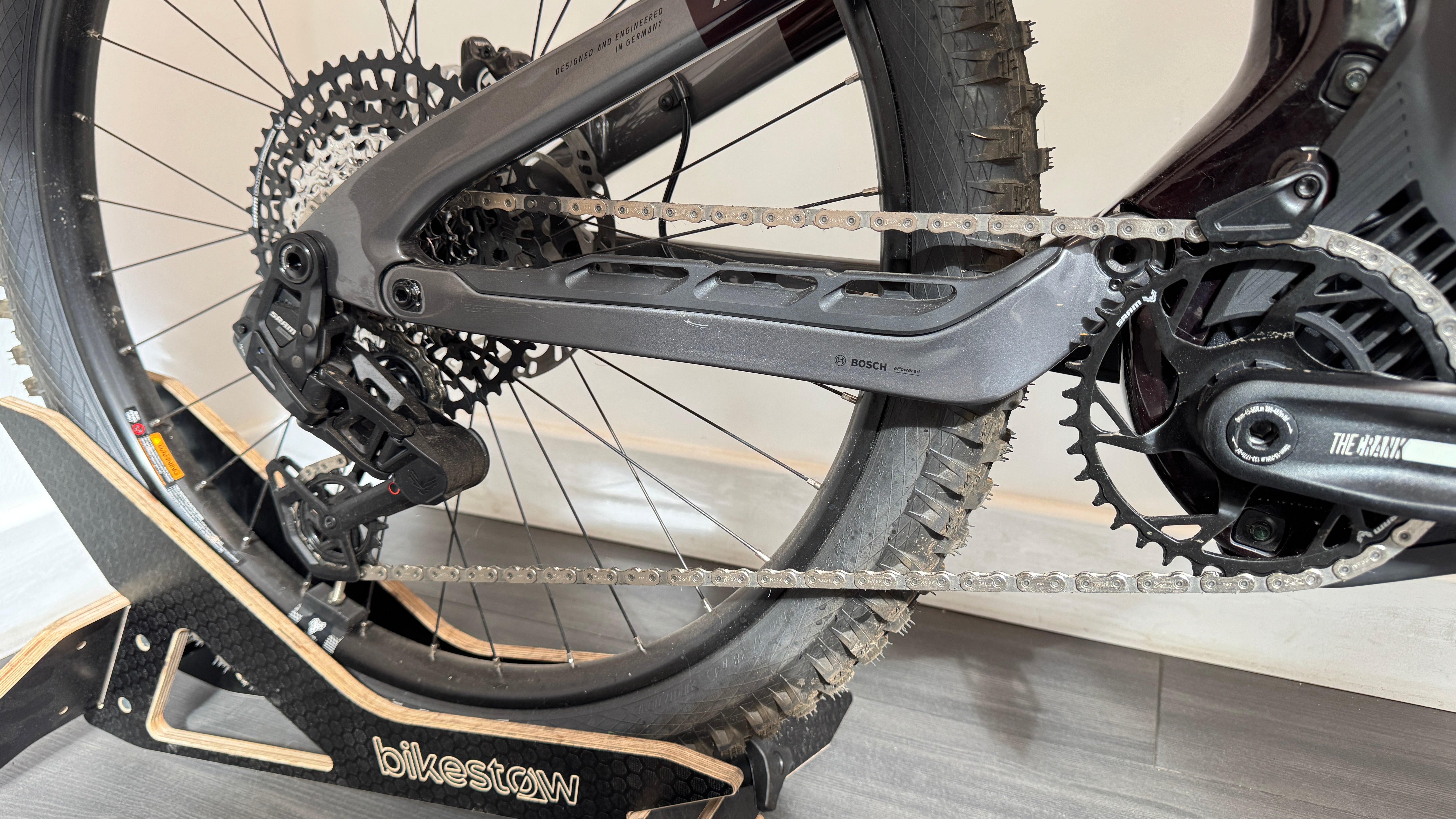 Haibike AllMtn CF 9 MEDIUM Electric Bike Ebike 27.5 120Nm Bosch Gen 5 AXS S1000 Eagle Black & Platinum Glossy