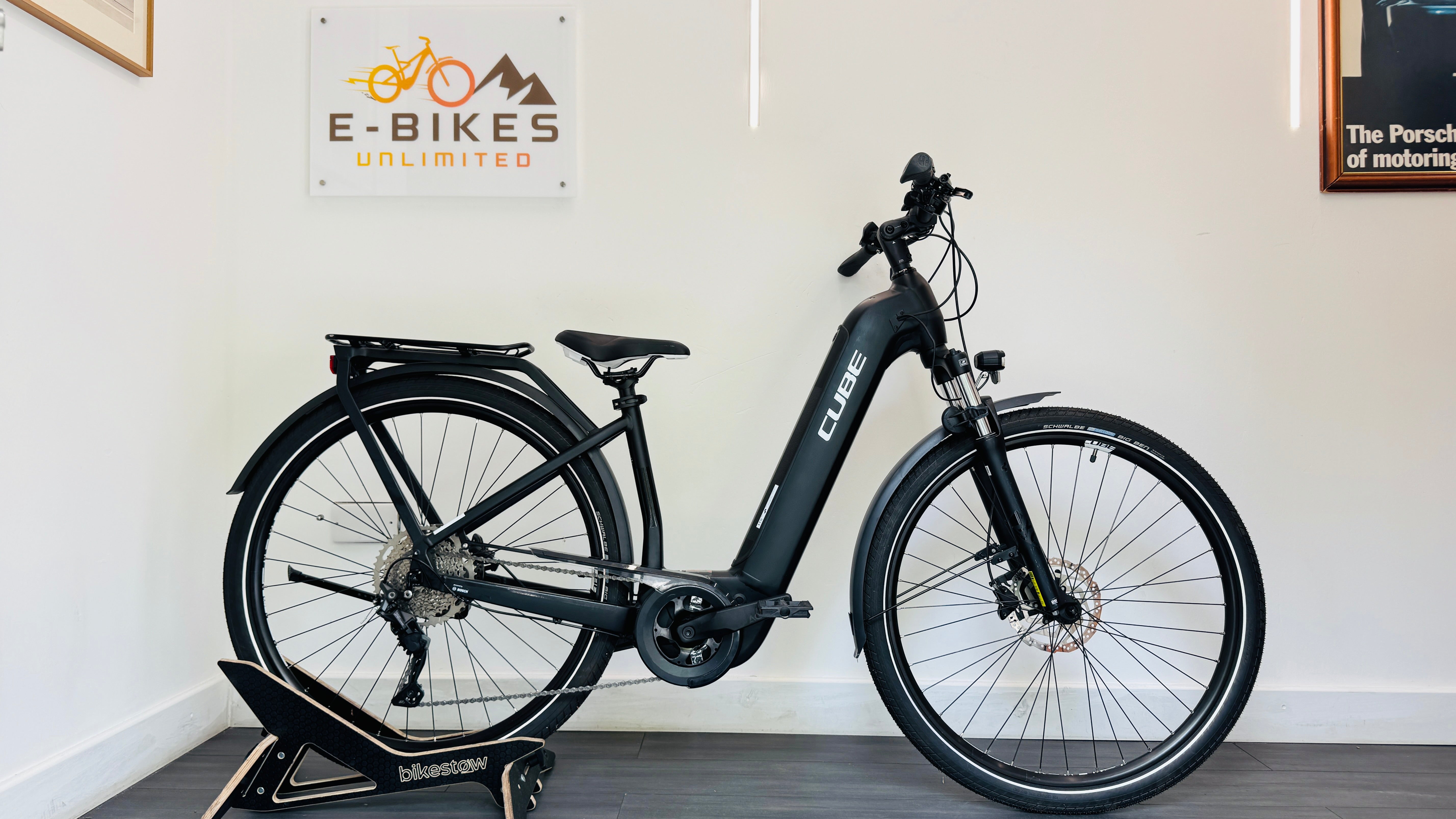 Cube Touring Hybrid Pro 500Wh Black/White X Small 46cm Step Thru Electric Bike Ebike