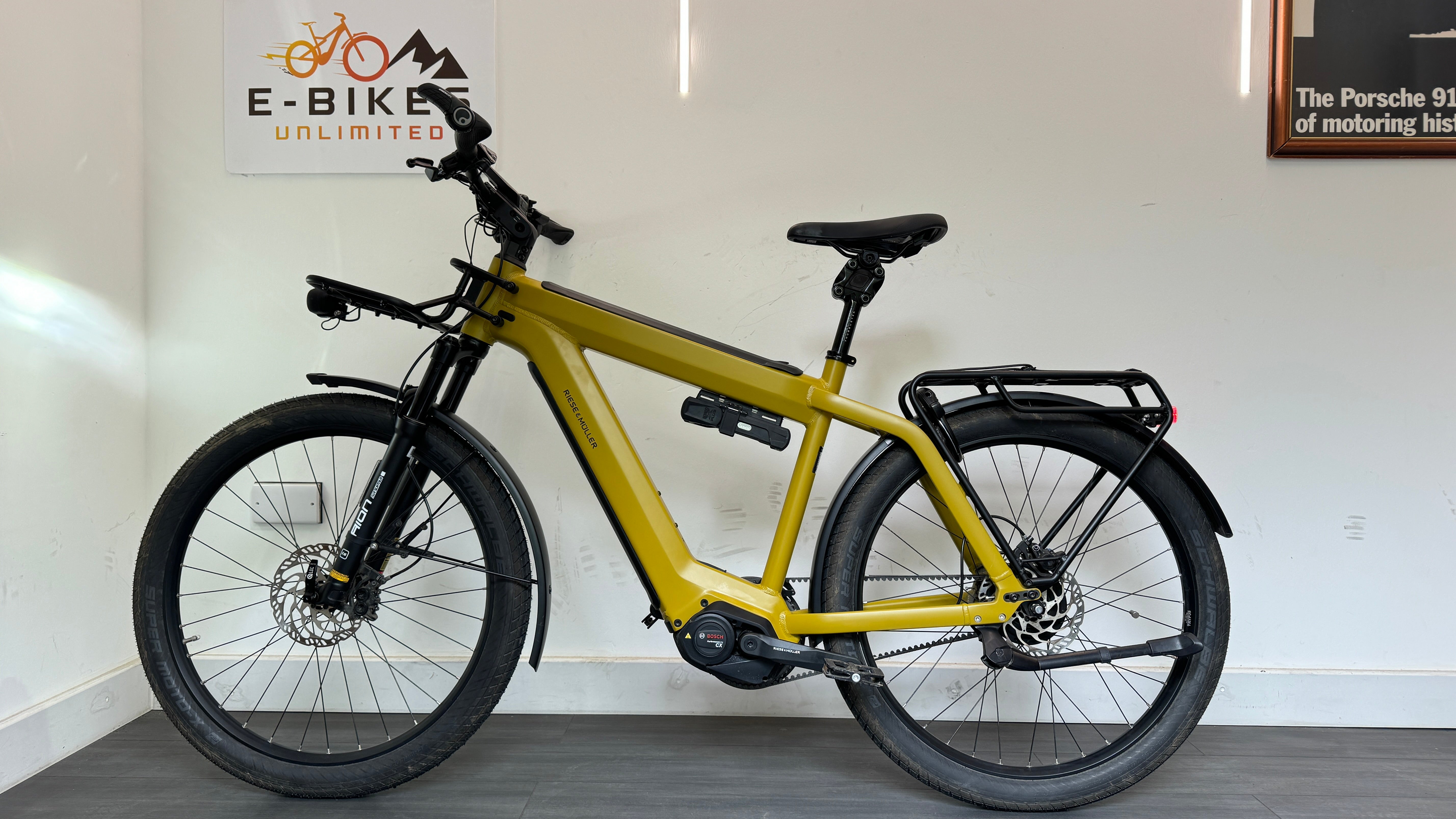 Riese and Müller Supercharger GT Vario 53cm LARGE Nyon Dual battery Front rack