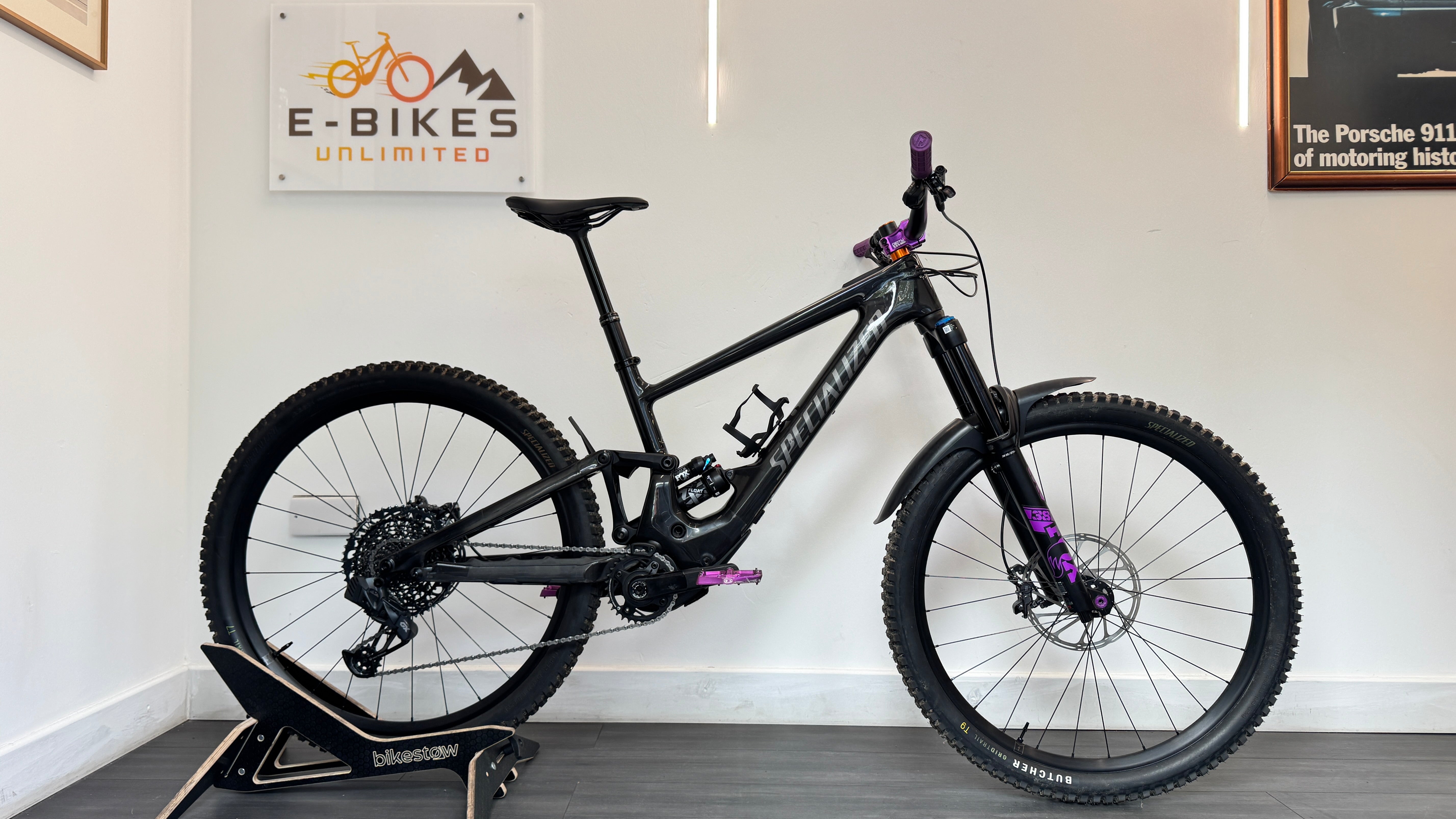 Specialized Turbo Kenevo SL Comp S3 Medium/Large Electric Mountain Bike Ebike - Gloss Smoke SRAM AXS Deity upgrades