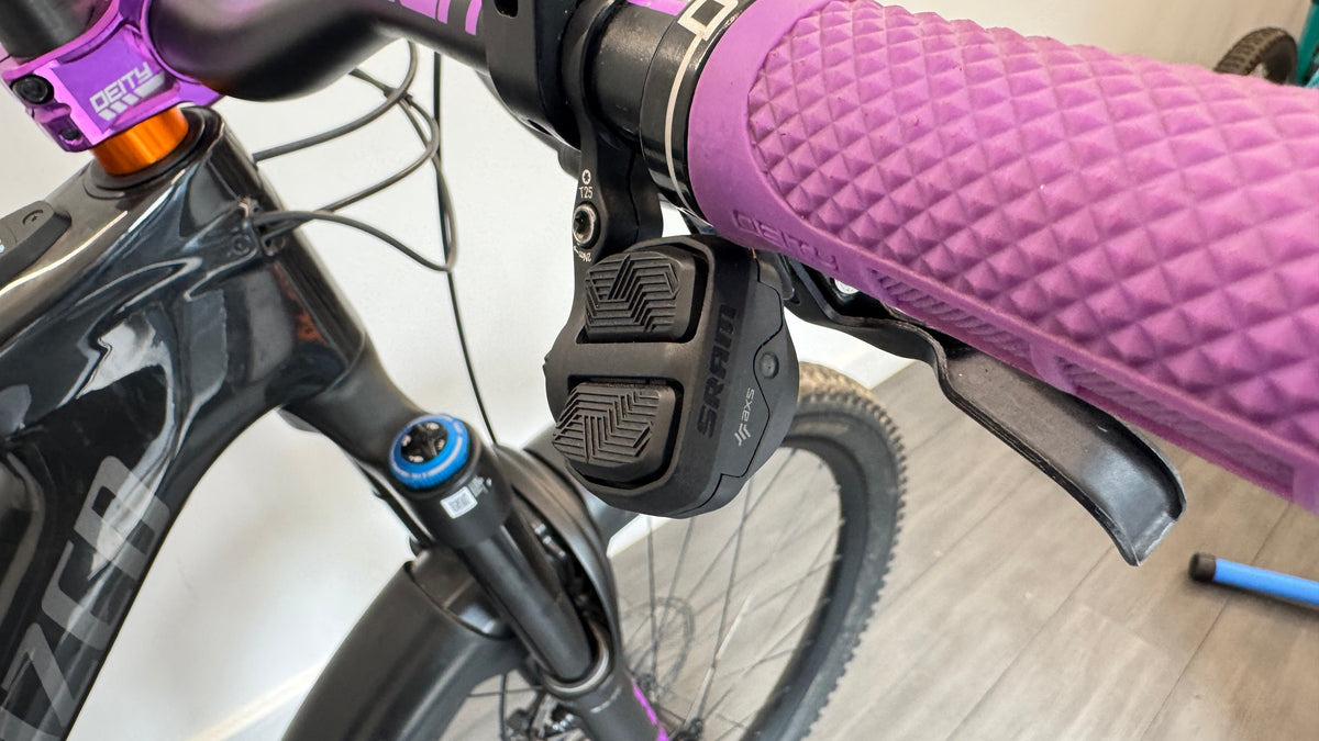Specialized Turbo Kenevo SL Comp S3 Medium/Large Electric Mountain Bike Ebike - Gloss Smoke SRAM AXS Deity upgrades