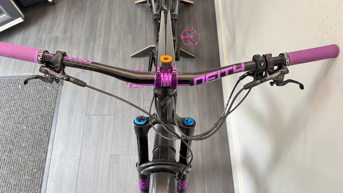 Specialized Turbo Kenevo SL Comp S3 Medium/Large Electric Mountain Bike Ebike - Gloss Smoke SRAM AXS Deity upgrades