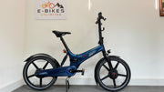 Gocycle GX Blue Folding Electric Bike ebike with only 200 miles Mudguards lights