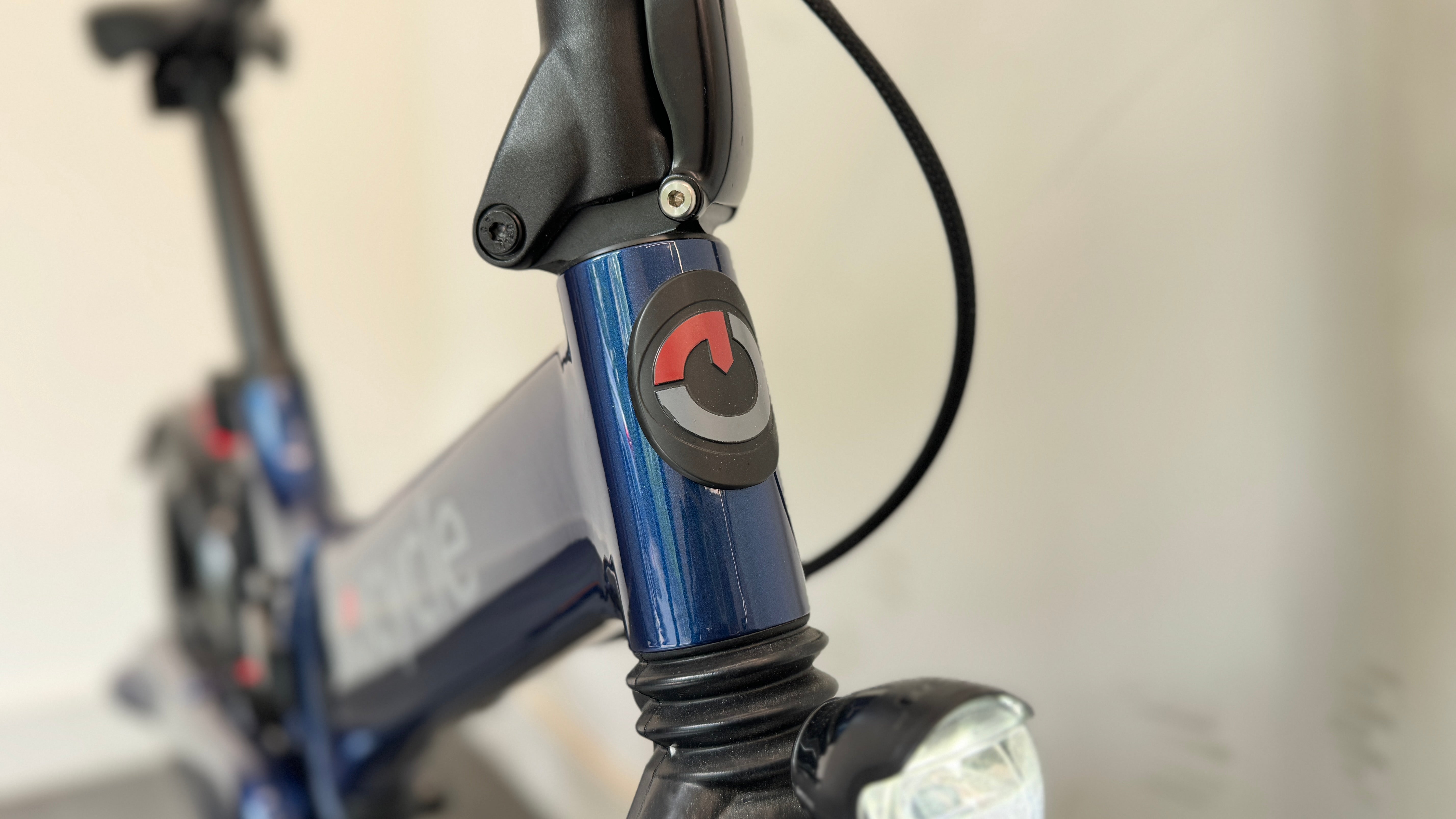 Gocycle GX Blue Folding Electric Bike ebike with only 200 miles Mudguards lights