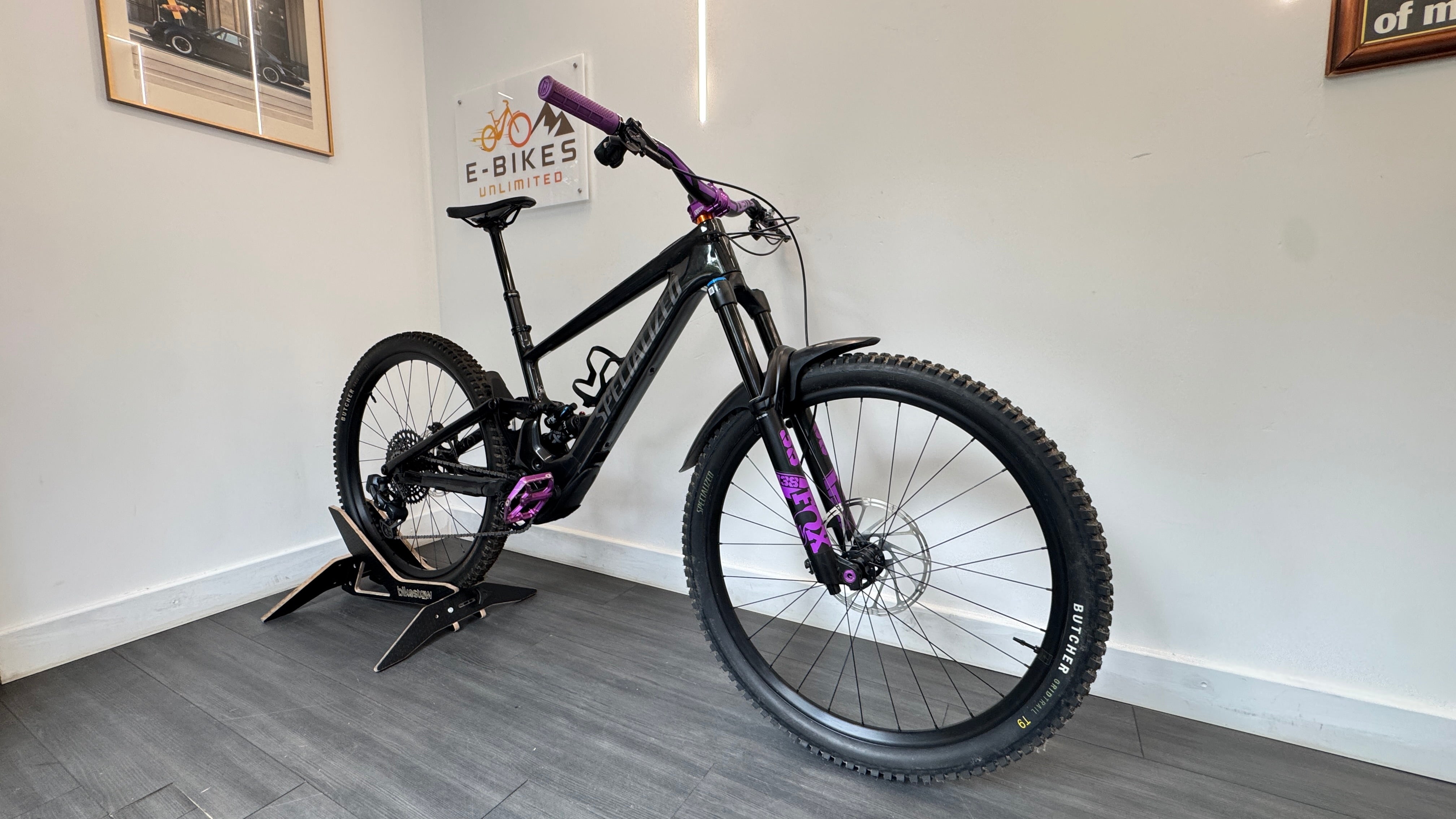Specialized Turbo Kenevo SL Comp S3 Medium/Large Electric Mountain Bike Ebike - Gloss Smoke SRAM AXS Deity upgrades
