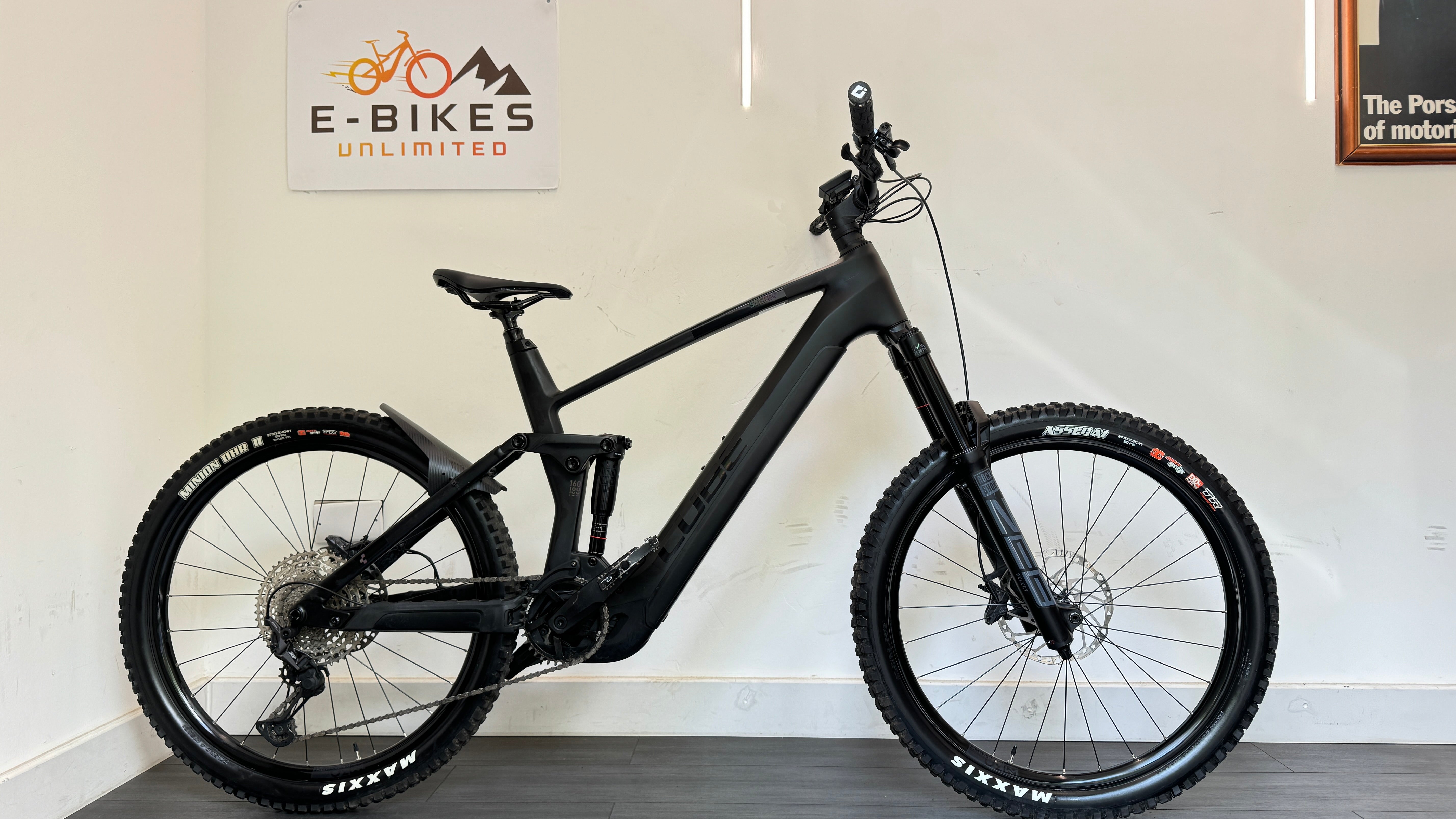 Cube Stereo Hybrid 160 XL EXTRA LARGE HPC SLX 750 emtb Zeb forks only 255 miles