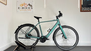 2026 Cube Editor Hybrid SLT 400X FE 58cm LARGE Electric Bike With Belt Drive & Hub Gears In Smaragd Grey & Prism