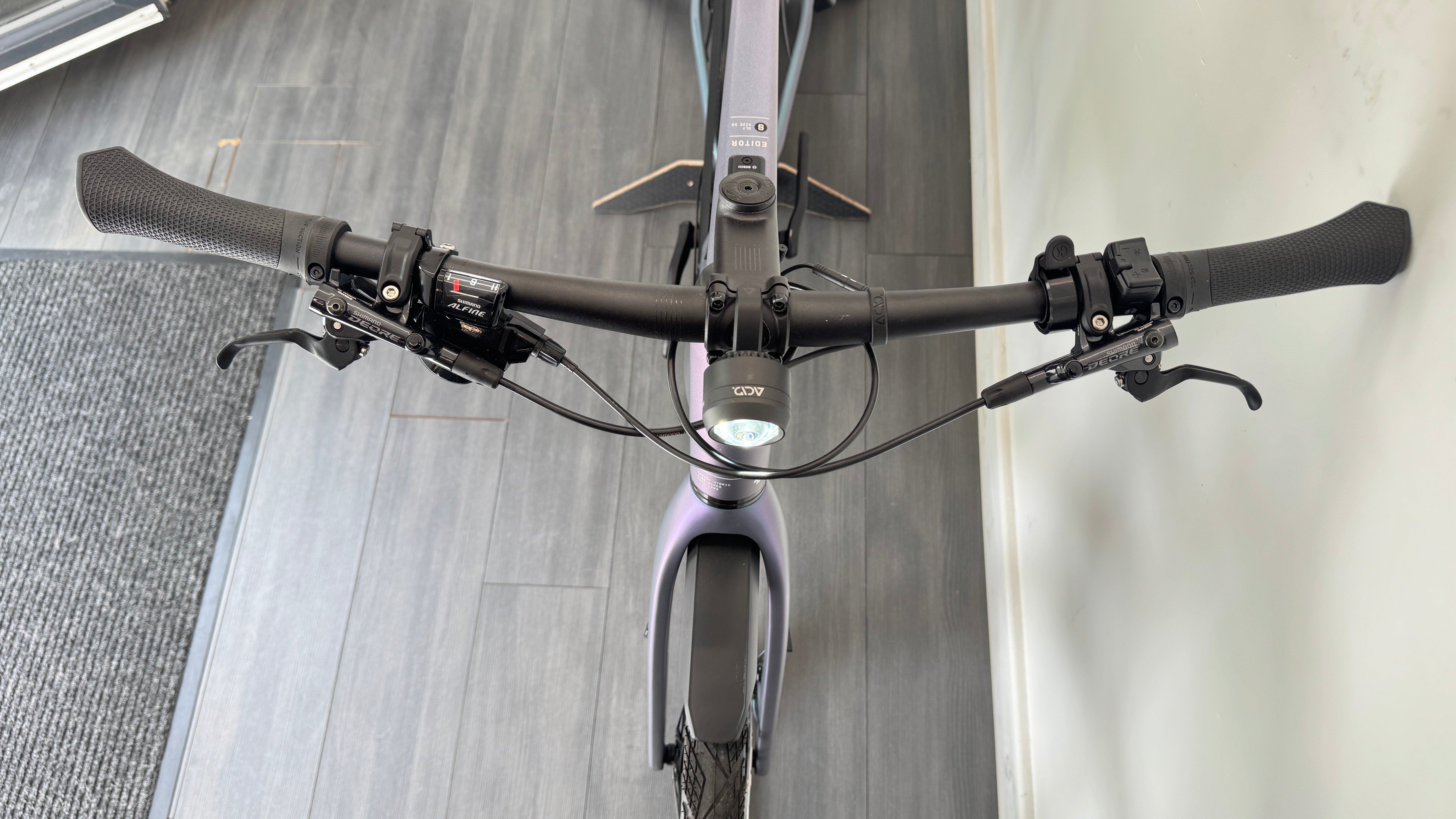 2026 Cube Editor Hybrid SLT 400X FE 58cm LARGE Electric Bike With Belt Drive & Hub Gears In Smaragd Grey & Prism