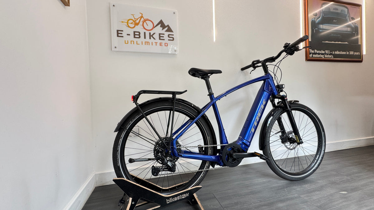 Trek Allant+ 7 Performance CX 625Wh Electric Bike In Hex Blue Only 202 miles RRP £2999
