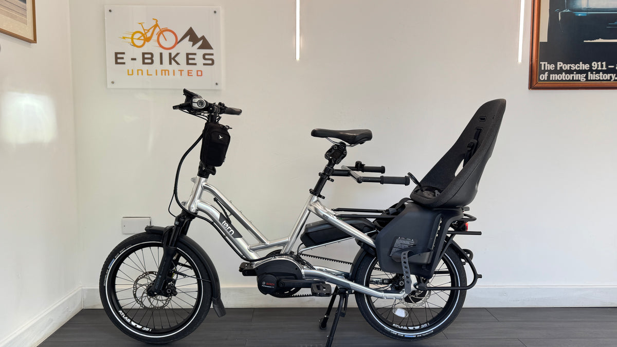 Tern HSD S+ Performance Electric Bike Enviolo Automatic Belt Drive Cargo Bike 228 miles RRP £5200