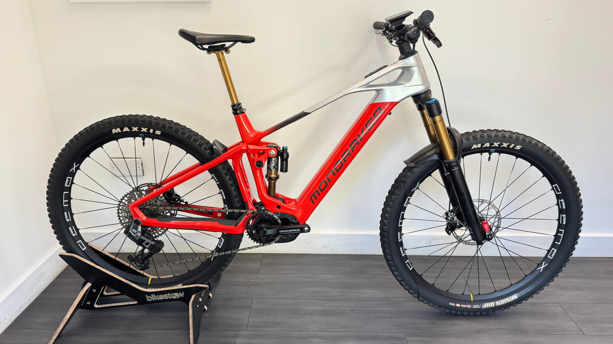 Mondraker Crafty Carbon RR Electric Bike LARGE Red/Silver/Grey Bosch Volspeed Kiox 500 Excellent