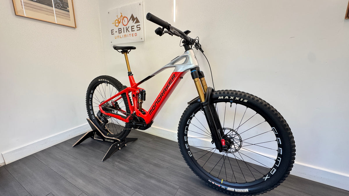 Mondraker Crafty Carbon RR Electric Bike LARGE Red/Silver/Grey Bosch Volspeed Kiox 500 Excellent