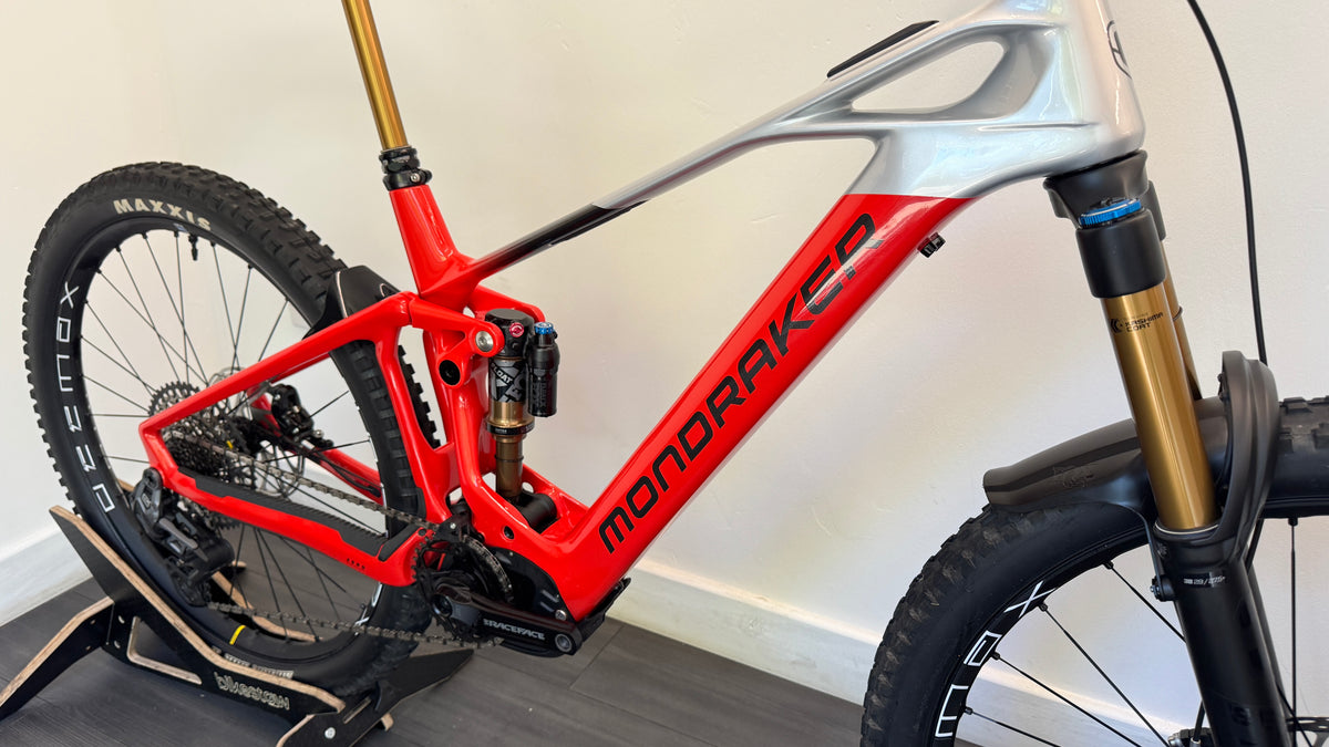 Mondraker Crafty Carbon RR Electric Bike LARGE Red/Silver/Grey Bosch Volspeed Kiox 500 Excellent