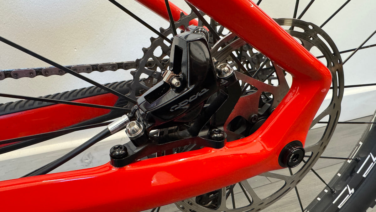 Mondraker Crafty Carbon RR Electric Bike LARGE Red/Silver/Grey Bosch Volspeed Kiox 500 Excellent