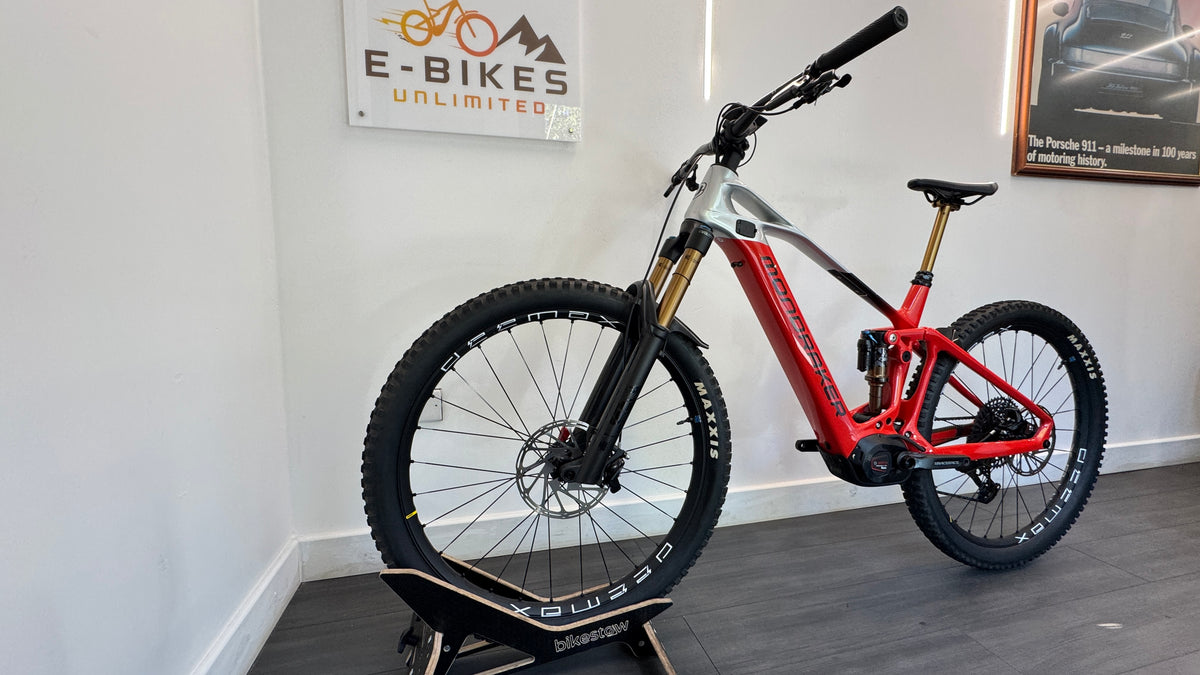 Mondraker Crafty Carbon RR Electric Bike LARGE Red/Silver/Grey Bosch Volspeed Kiox 500 Excellent