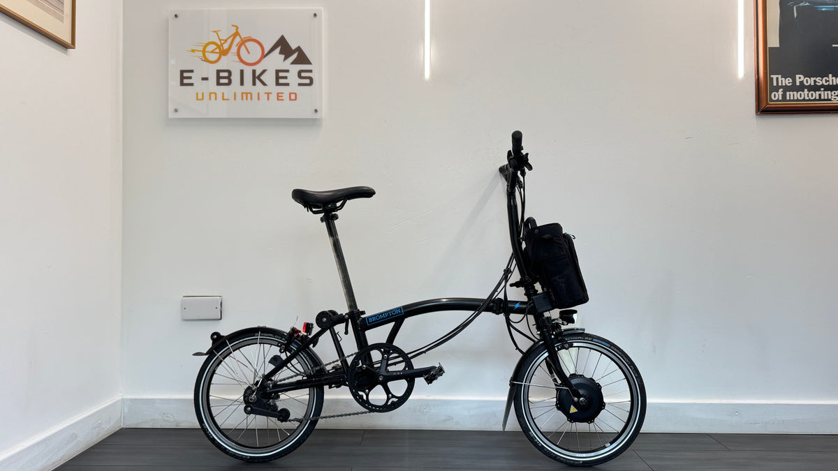 Brompton Electric M6L Folding Bike - Black - 2022 BRAND NEW Motor fitted
