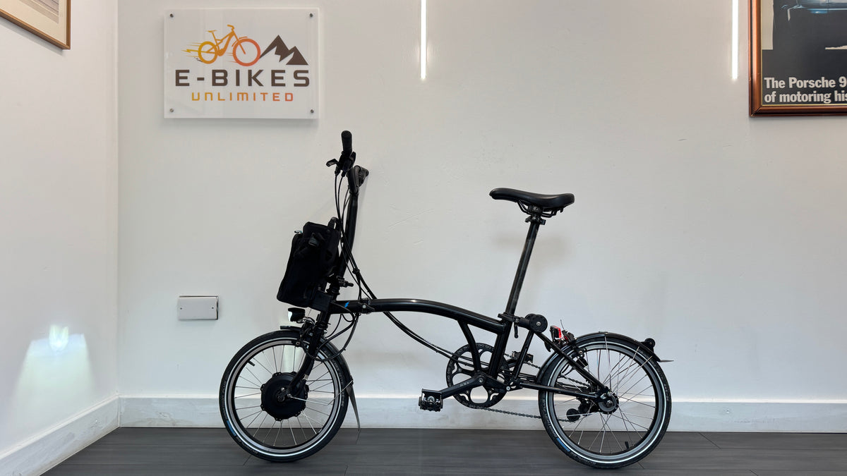 Brompton Electric M6L Folding Bike - Black - 2022 BRAND NEW Motor fitted