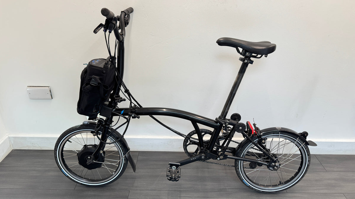 Brompton Electric M6L Folding Bike - Black - 2022 BRAND NEW Motor fitted