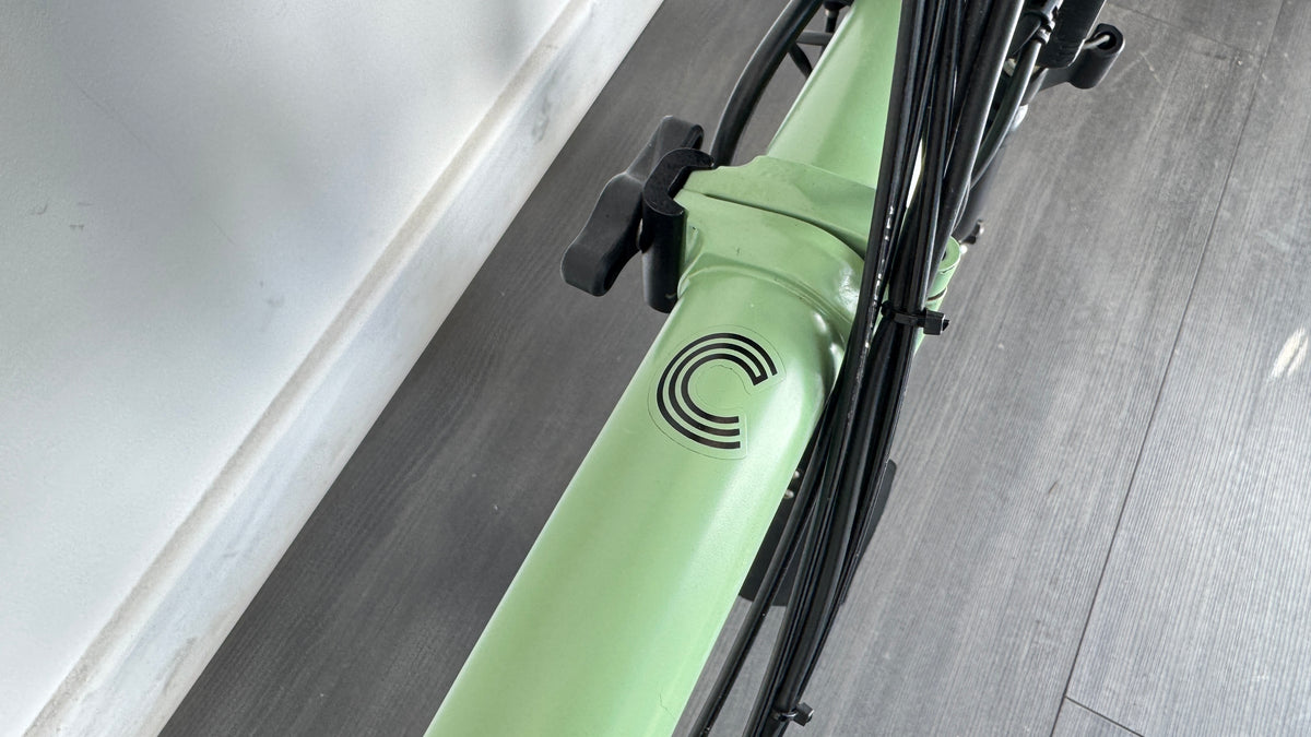 Brompton M6L C-Line Electric Folding Bike - Turkish Green / Black Ebike Telescopic post