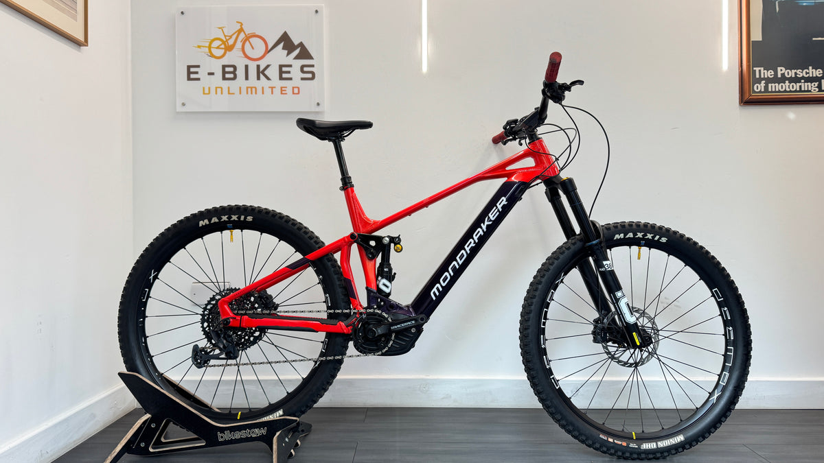 Mondraker Crafty Carbon XR EXTRA LARGE eMTB Electric Bike Bosch 750Wh Kiox 300 Ohlins Maven Brakes