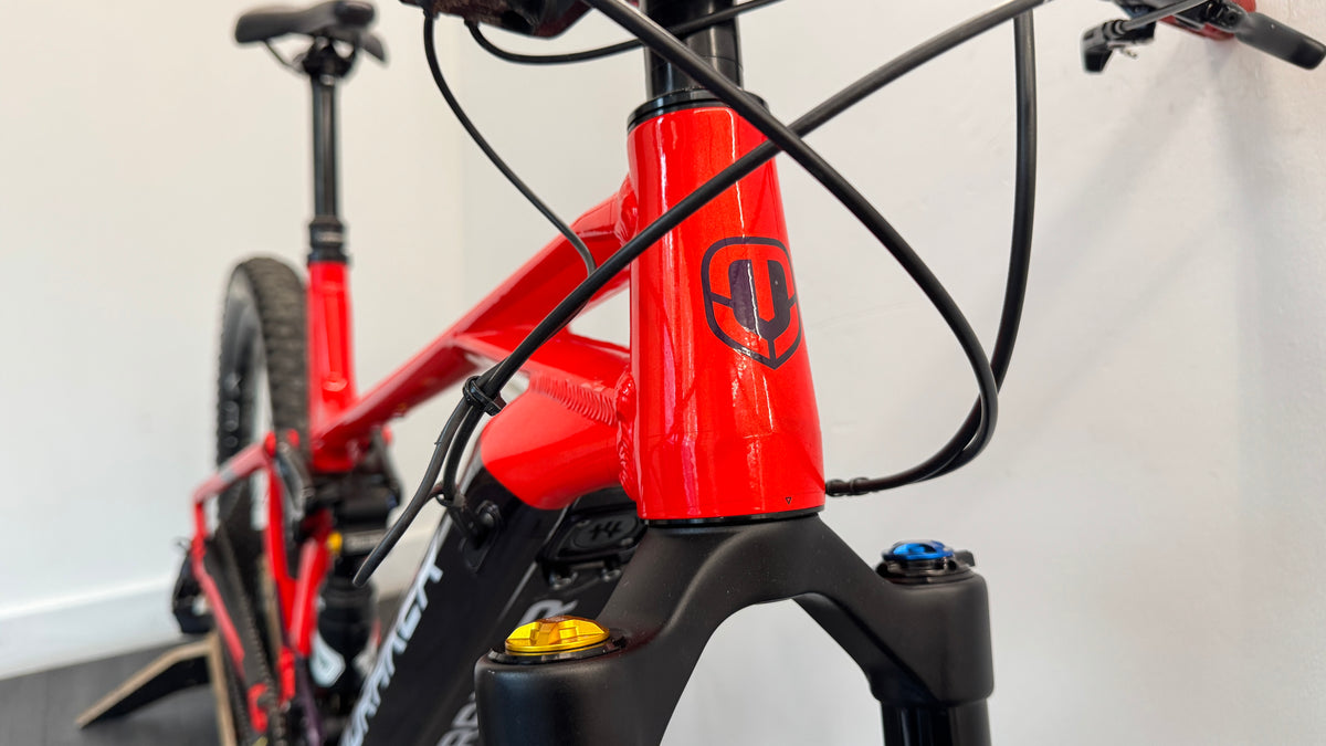 Mondraker Crafty Carbon XR EXTRA LARGE eMTB Electric Bike Bosch 750Wh Kiox 300 Ohlins Maven Brakes
