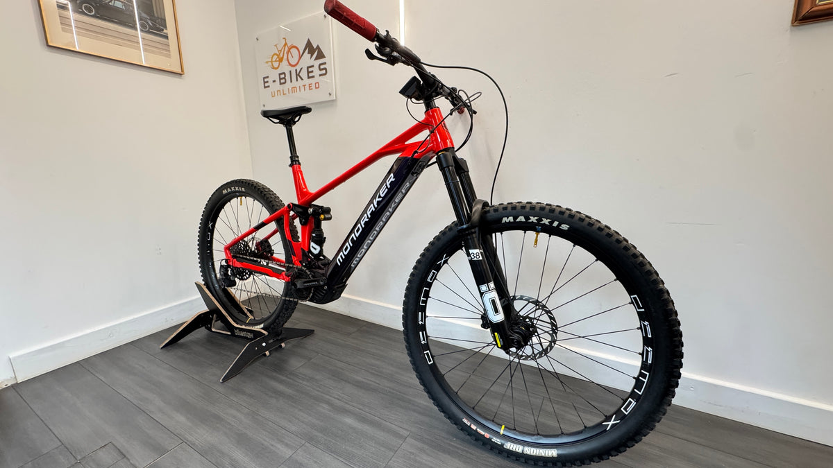 Mondraker Crafty Carbon XR EXTRA LARGE eMTB Electric Bike Bosch 750Wh Kiox 300 Ohlins Maven Brakes