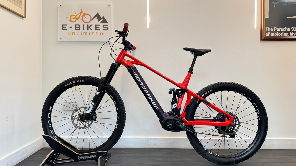Mondraker Crafty Carbon XR EXTRA LARGE eMTB Electric Bike Bosch 750Wh Kiox 300 Ohlins Maven Brakes