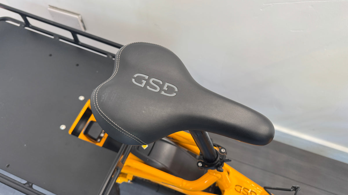 Tern GSD S00 Electric Cargo Bike 500Wh Enviolo drive – Yellow ONLY 8 Miles use Extras Included