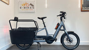 Trek Fetch+ 2 Galactic Grey 41 Bosch Cargo Electric Bike Cargo Bike With Baskets and Pannier Kit Rack Fetch+ 2