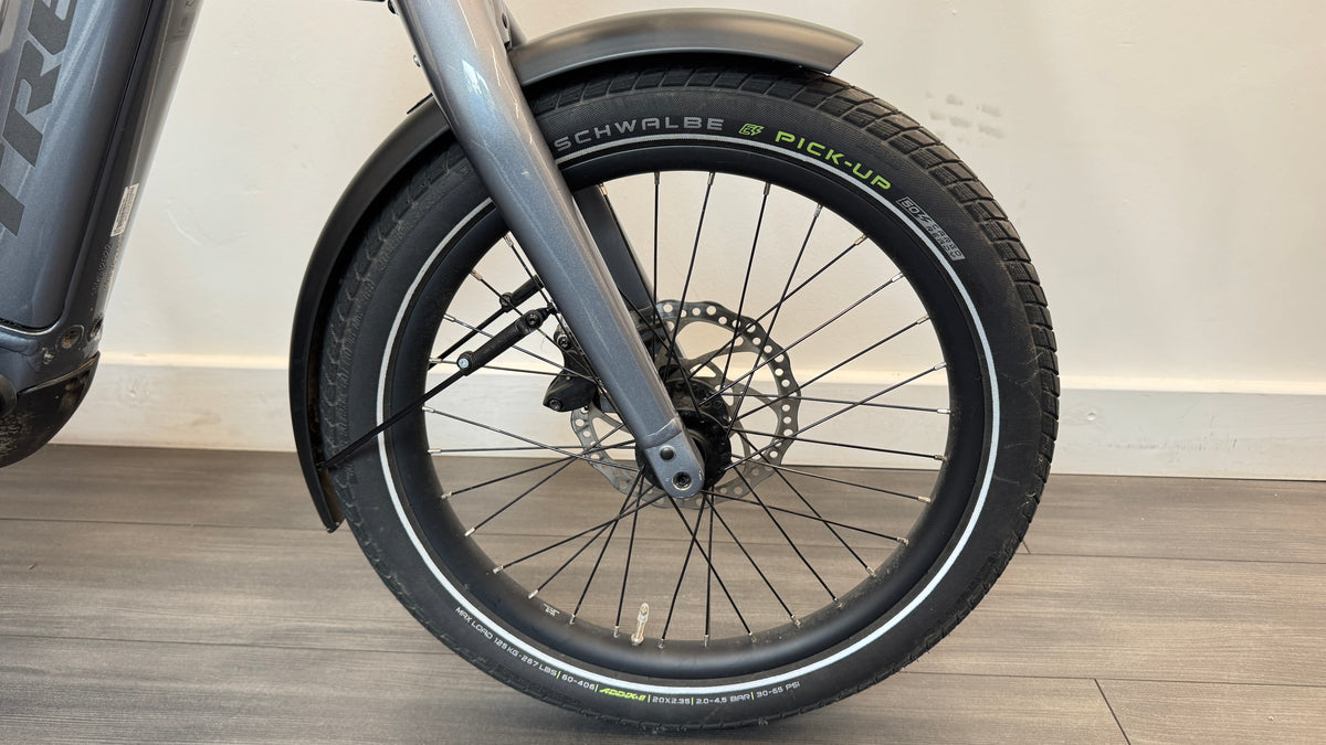 Trek Fetch+ 2 Galactic Grey 41 Bosch Cargo Electric Bike Cargo Bike With Baskets and Pannier Kit Rack Fetch+ 2