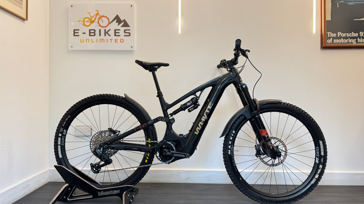 Whyte Bikes E-160 RSX MEDIUM Trail/Enduro Electric Mountain Bike 2024 Matt Black and Orange