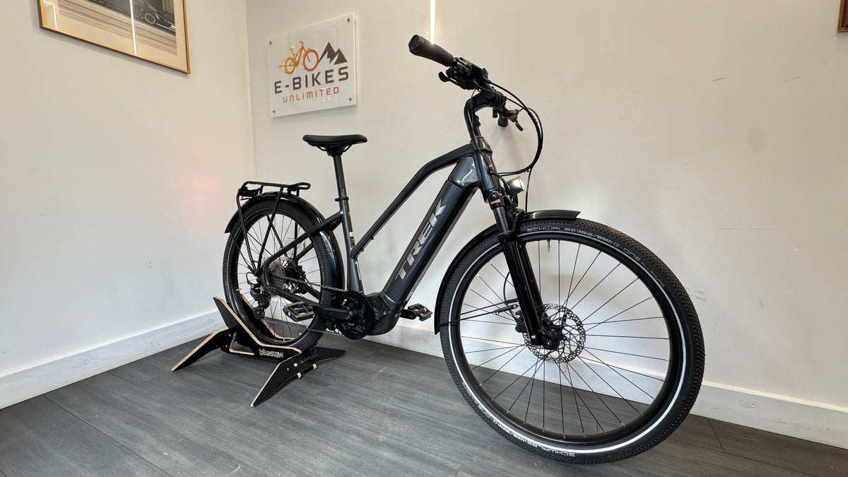 Trek Allant +7 Stagger MEDIUM 2023 Lithium Grey Electric Bike ebike rrp £2950