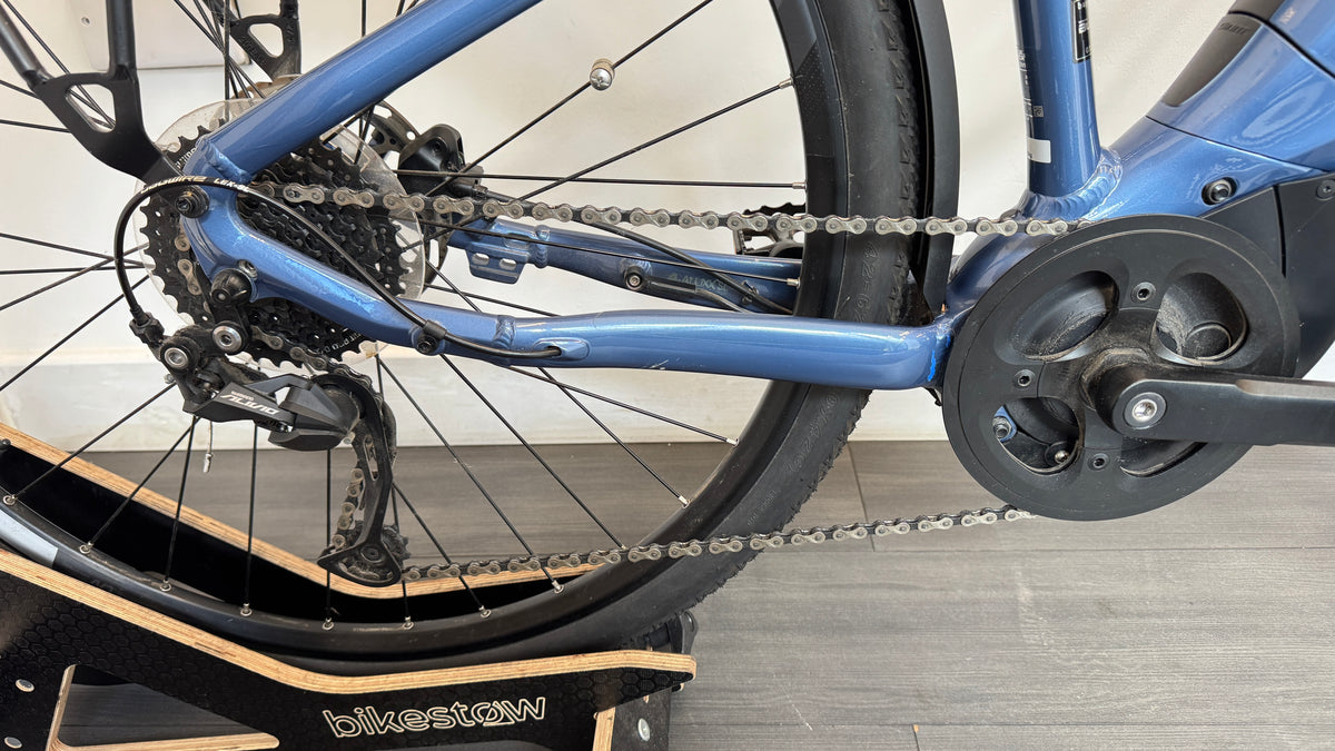 Giant Liv Rove E+ SMALL Blue Ashes Hybrid Ebike Electric Bike Acid Mudguards Rear Carrier