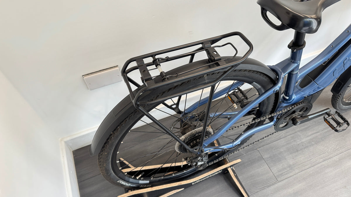 Giant Liv Rove E+ SMALL Blue Ashes Hybrid Ebike Electric Bike Acid Mudguards Rear Carrier