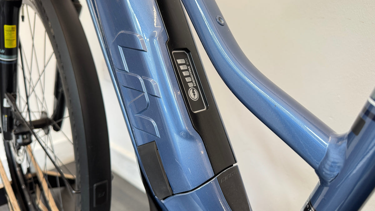 Giant Liv Rove E+ SMALL Blue Ashes Hybrid Ebike Electric Bike Acid Mudguards Rear Carrier