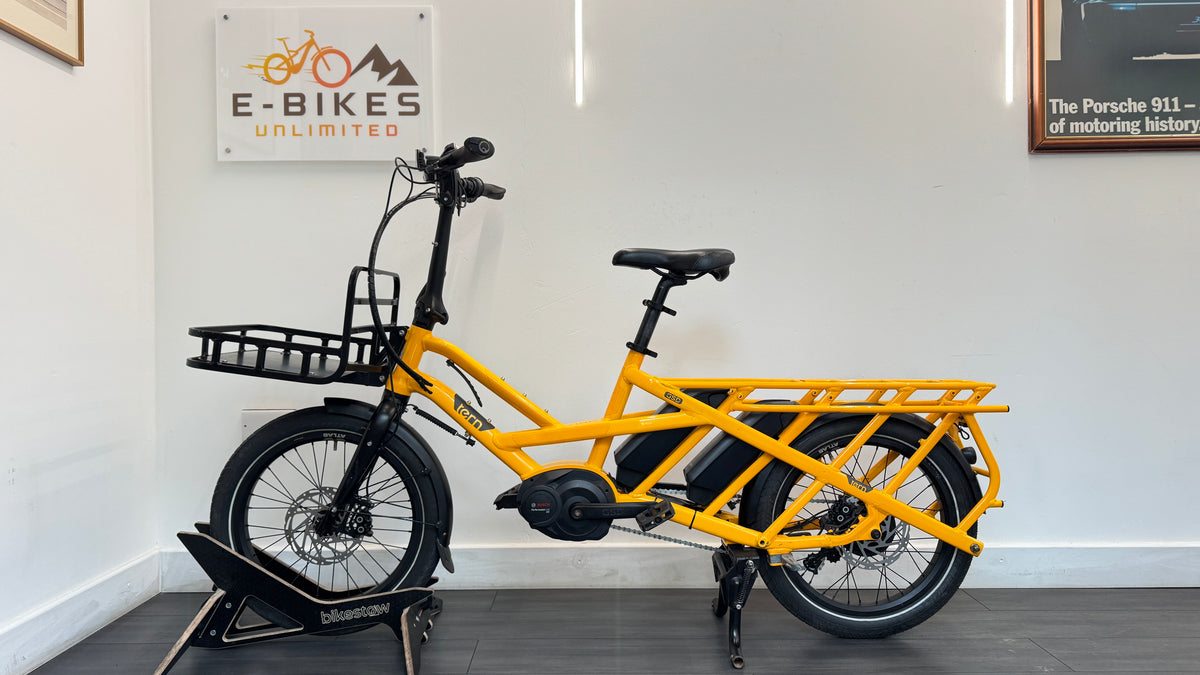 Tern GSD S00 Electric Cargo Bike 2 x 500Wh Batteries Enviolo drive – Yellow ONLY 1775 miles