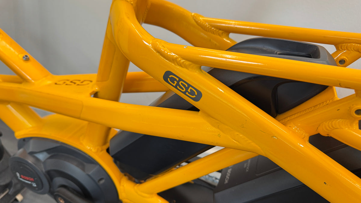 Tern GSD S00 Electric Cargo Bike 2 x 500Wh Batteries Enviolo drive – Yellow ONLY 1775 miles