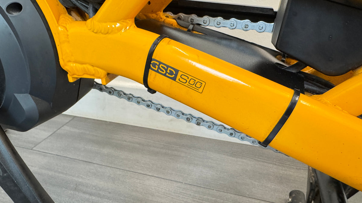 Tern GSD S00 Electric Cargo Bike 2 x 500Wh Batteries Enviolo drive – Yellow ONLY 1775 miles